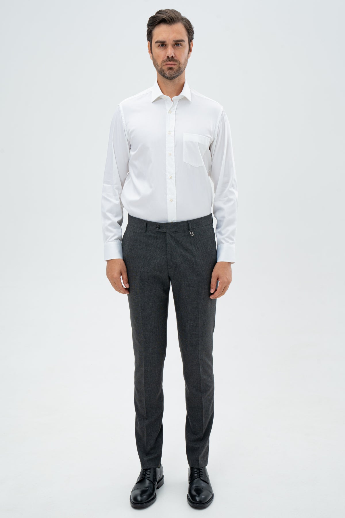 CAMASA  D'S DAMAT REGULAR FIT  - Alb