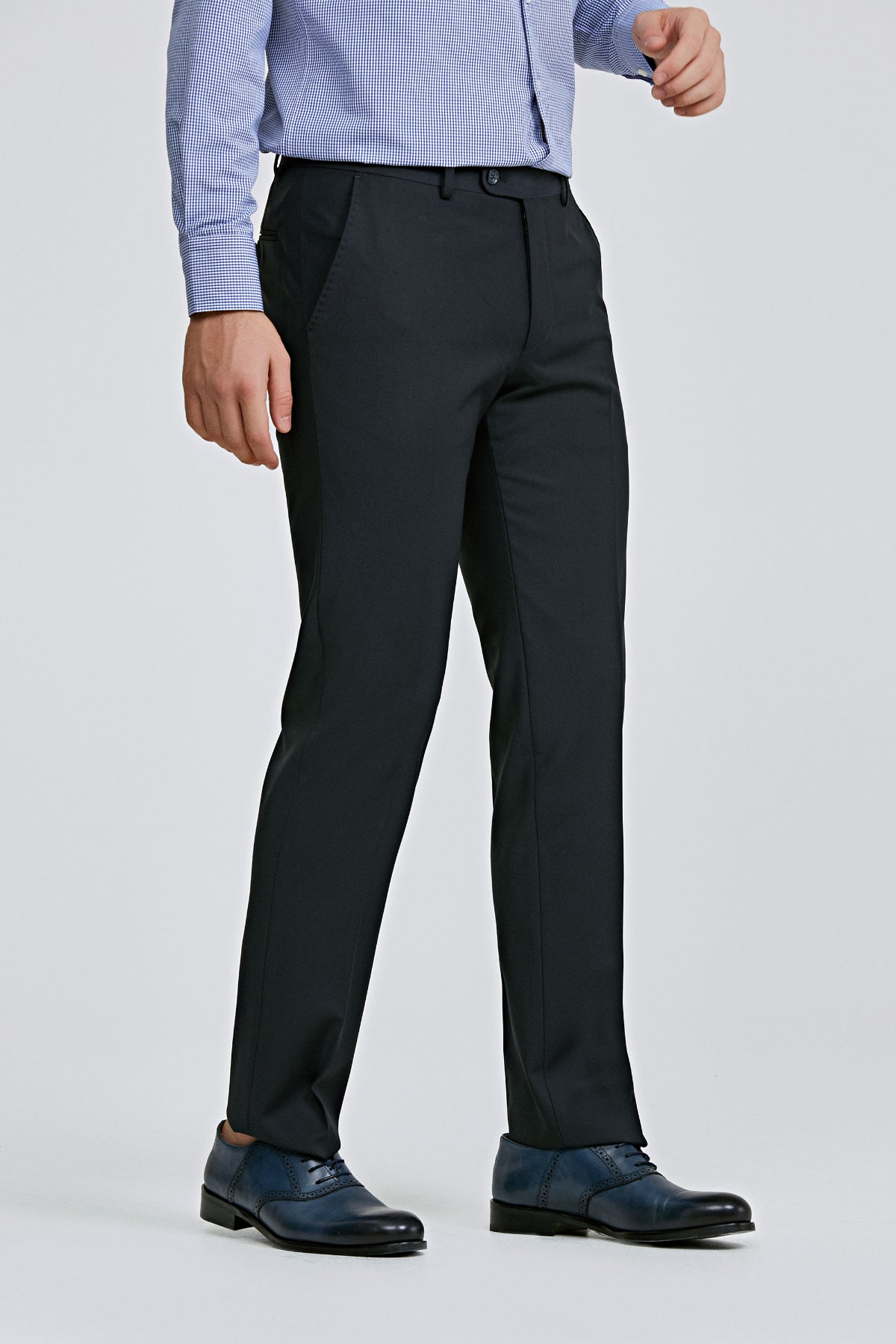 PANTALONI  D'S DAMAT SLIM FIT  - Bleumarin