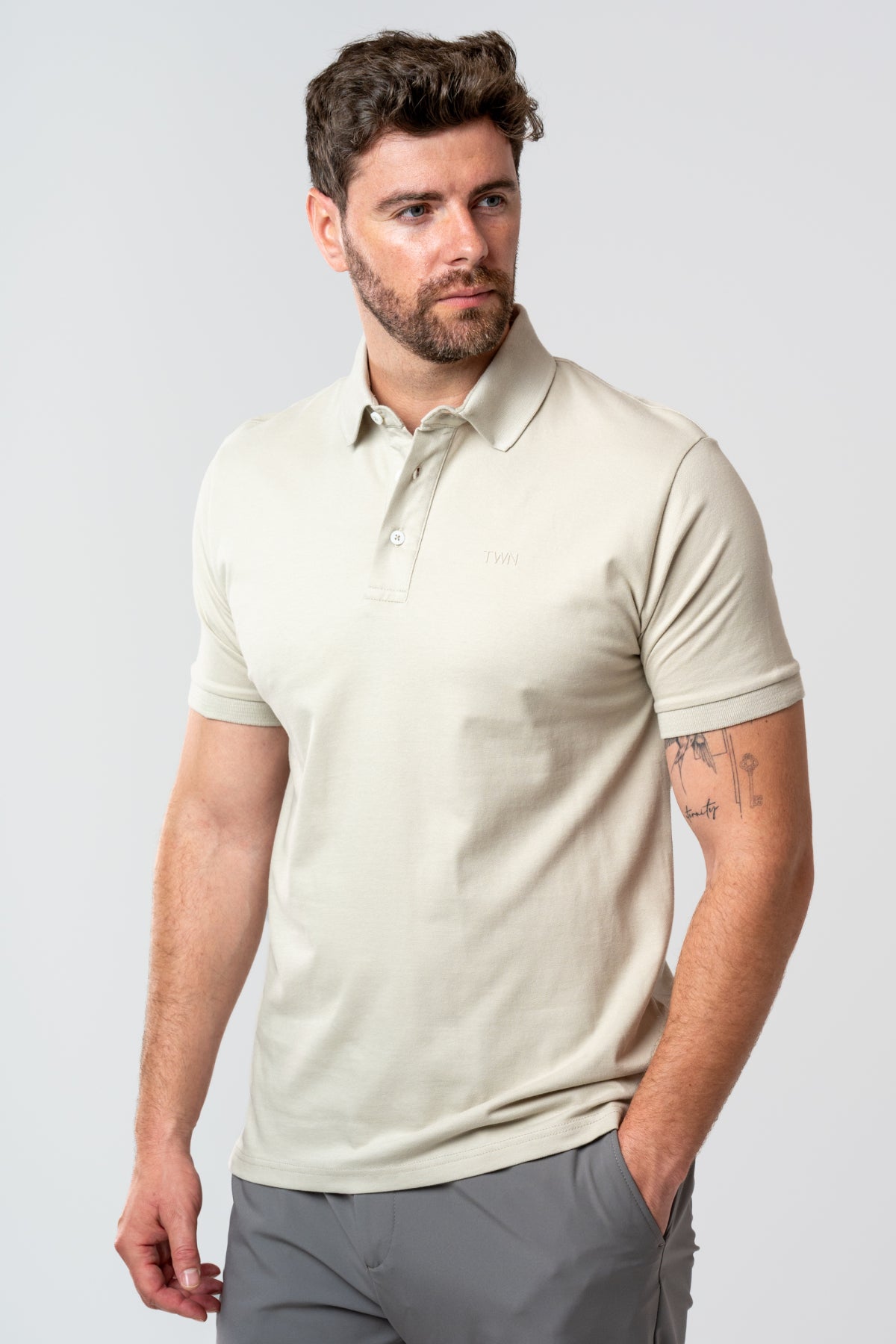 TRICOU SLIM FIT TWN  - Bej