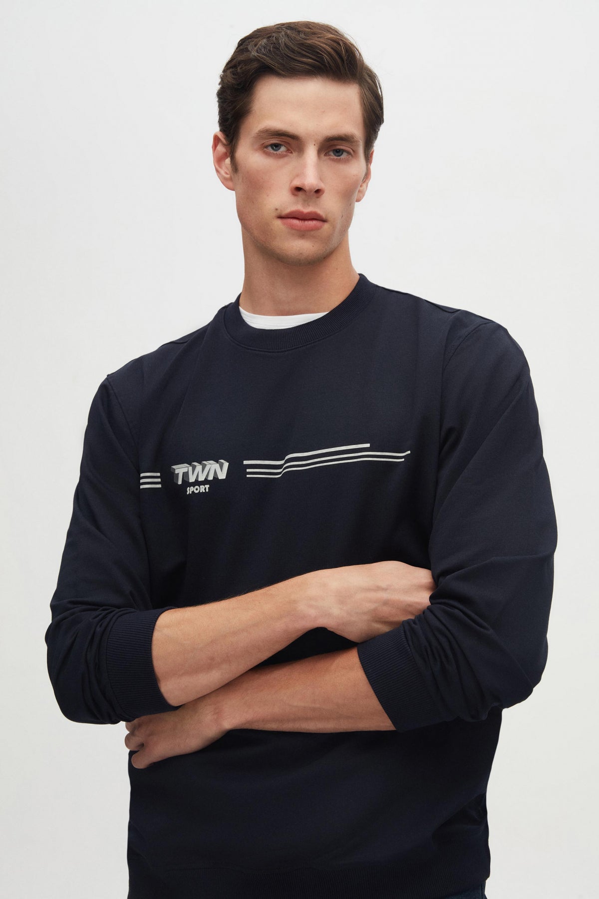 HANORAC RELAXED FIT TWN  - Bleumarin