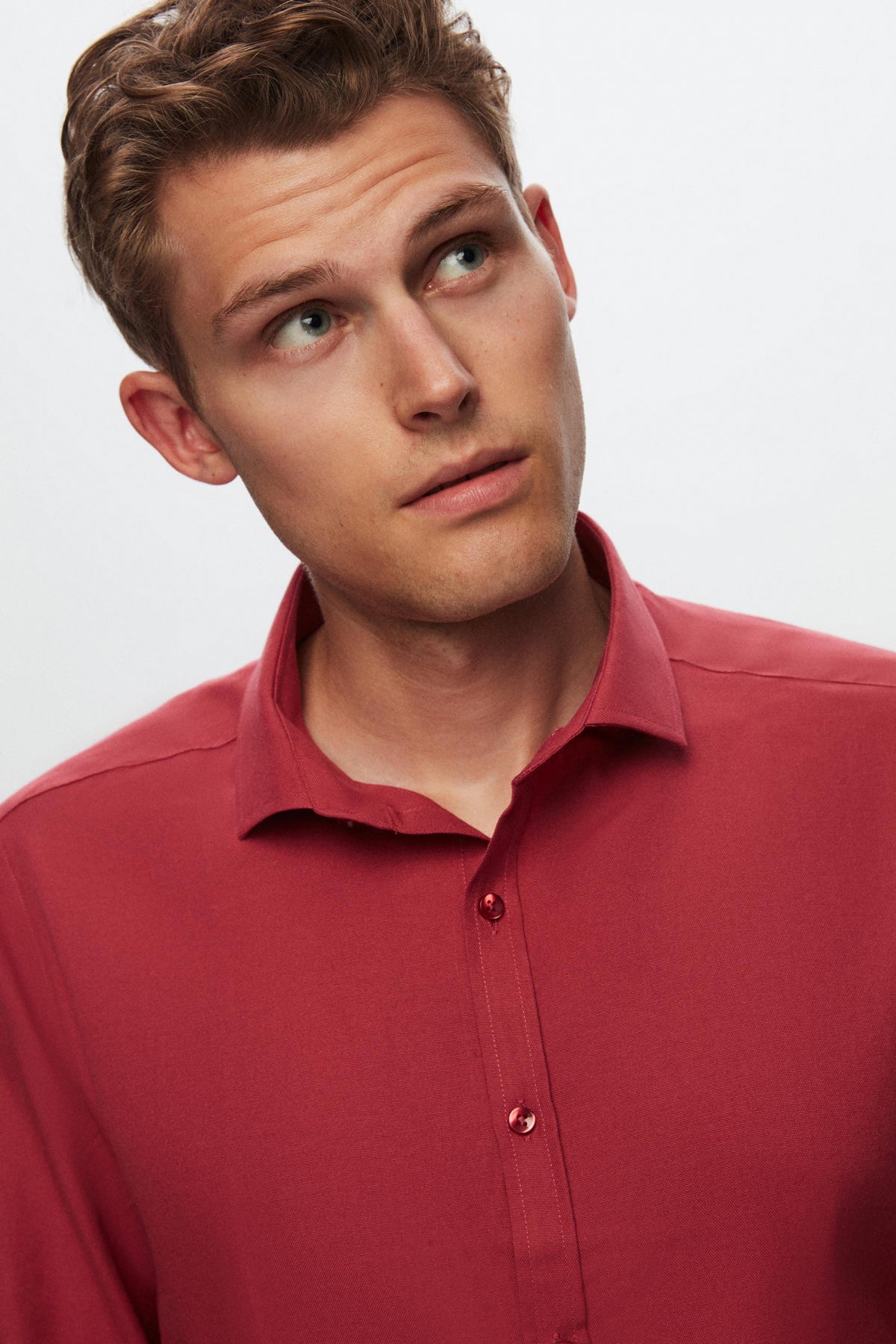 CAMASA SLIM FIT TWN  - Bordo