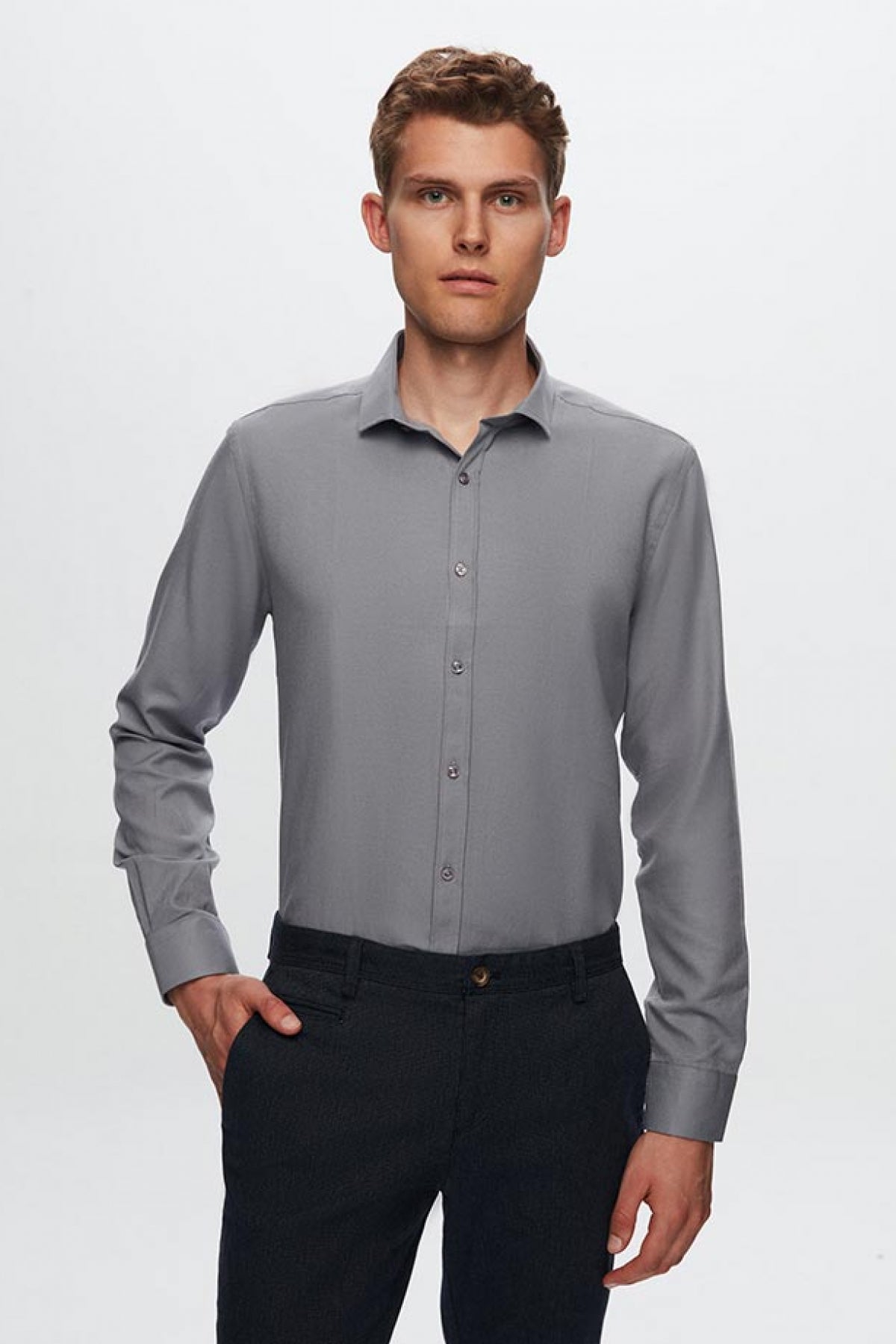 CAMASA SLIM FIT TWN  - Gri