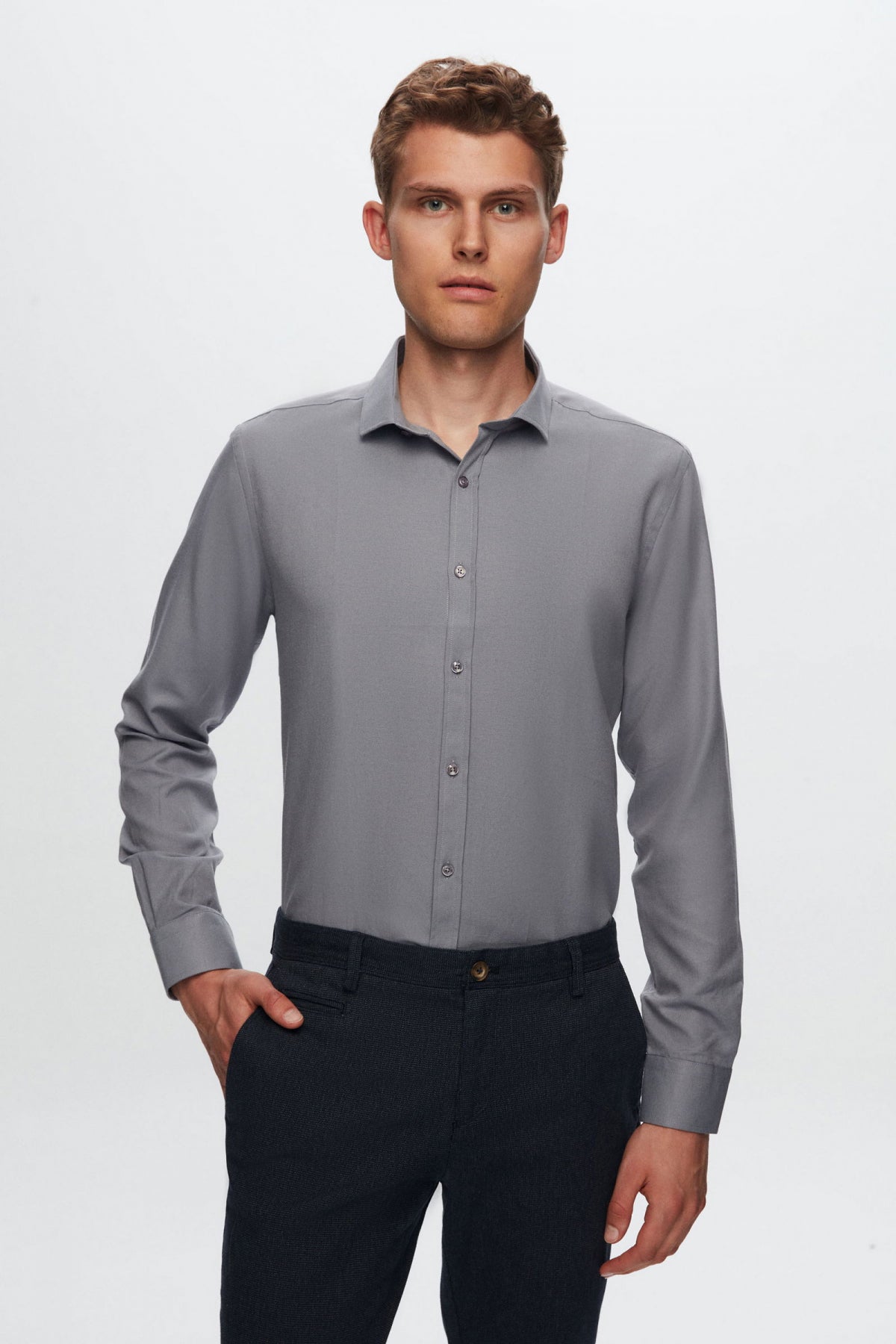 CAMASA SLIM FIT TWN  - Gri