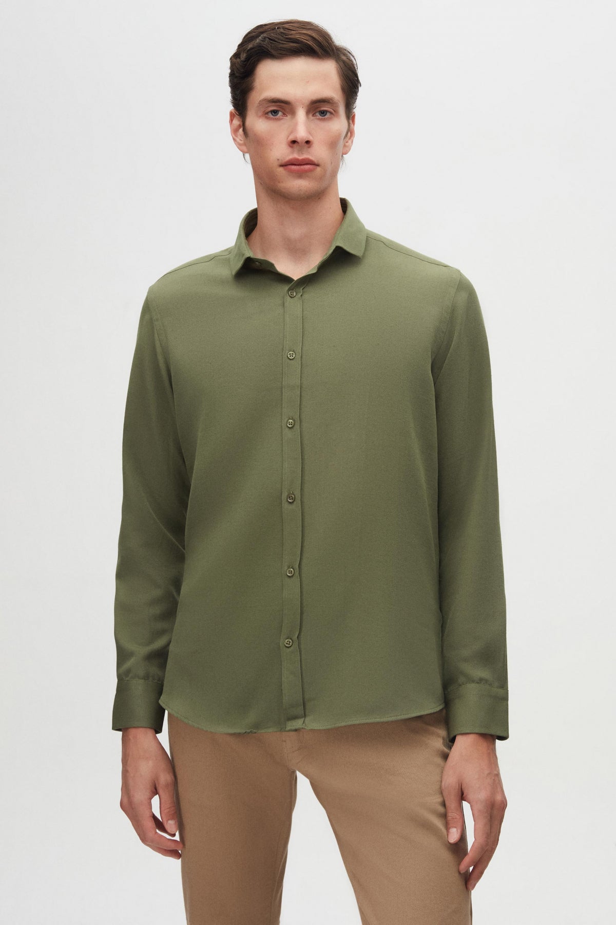 CAMASA SLIM FIT TWN  - Kaki