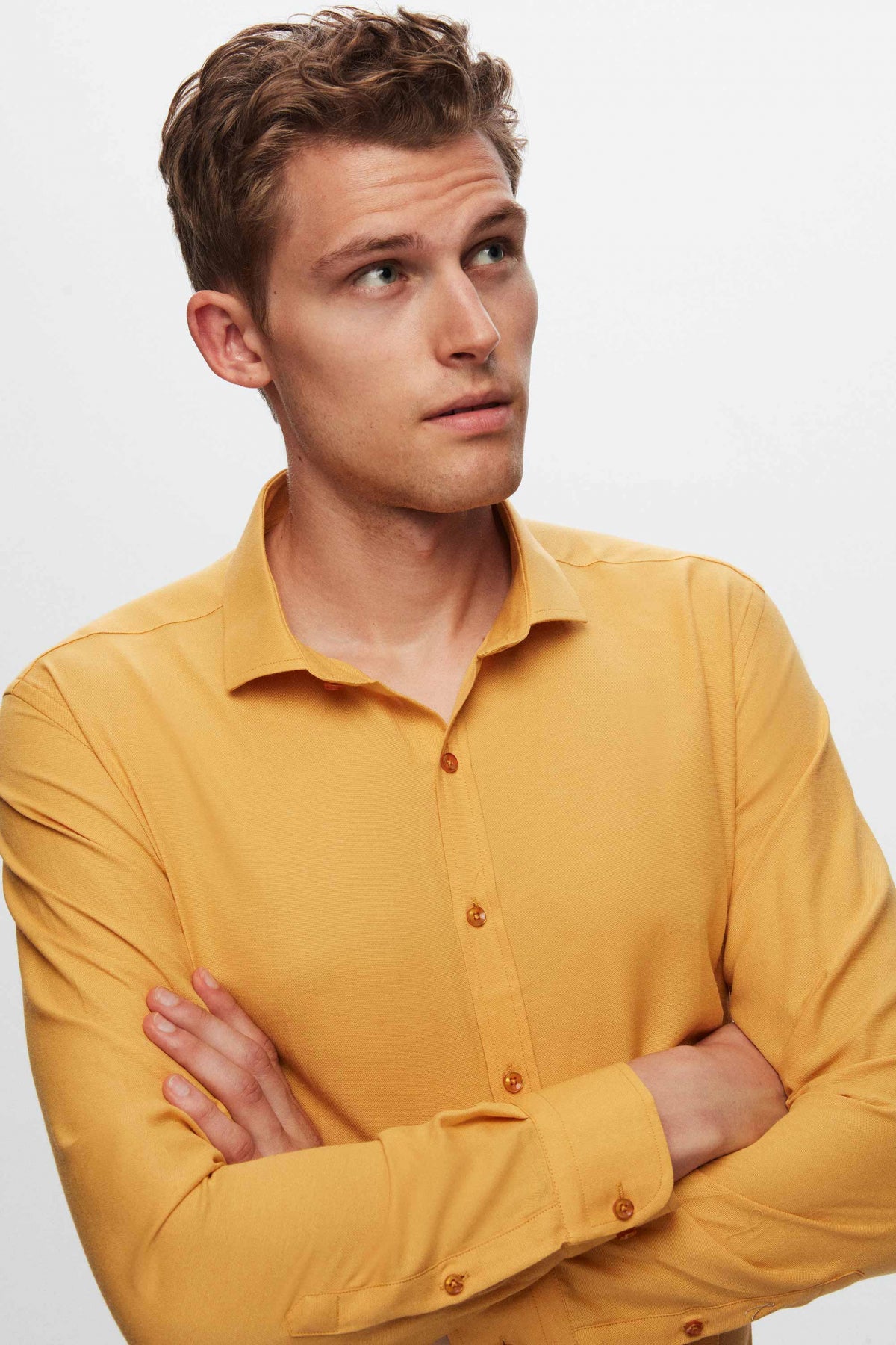 CAMASA SLIM FIT TWN  - Muștar