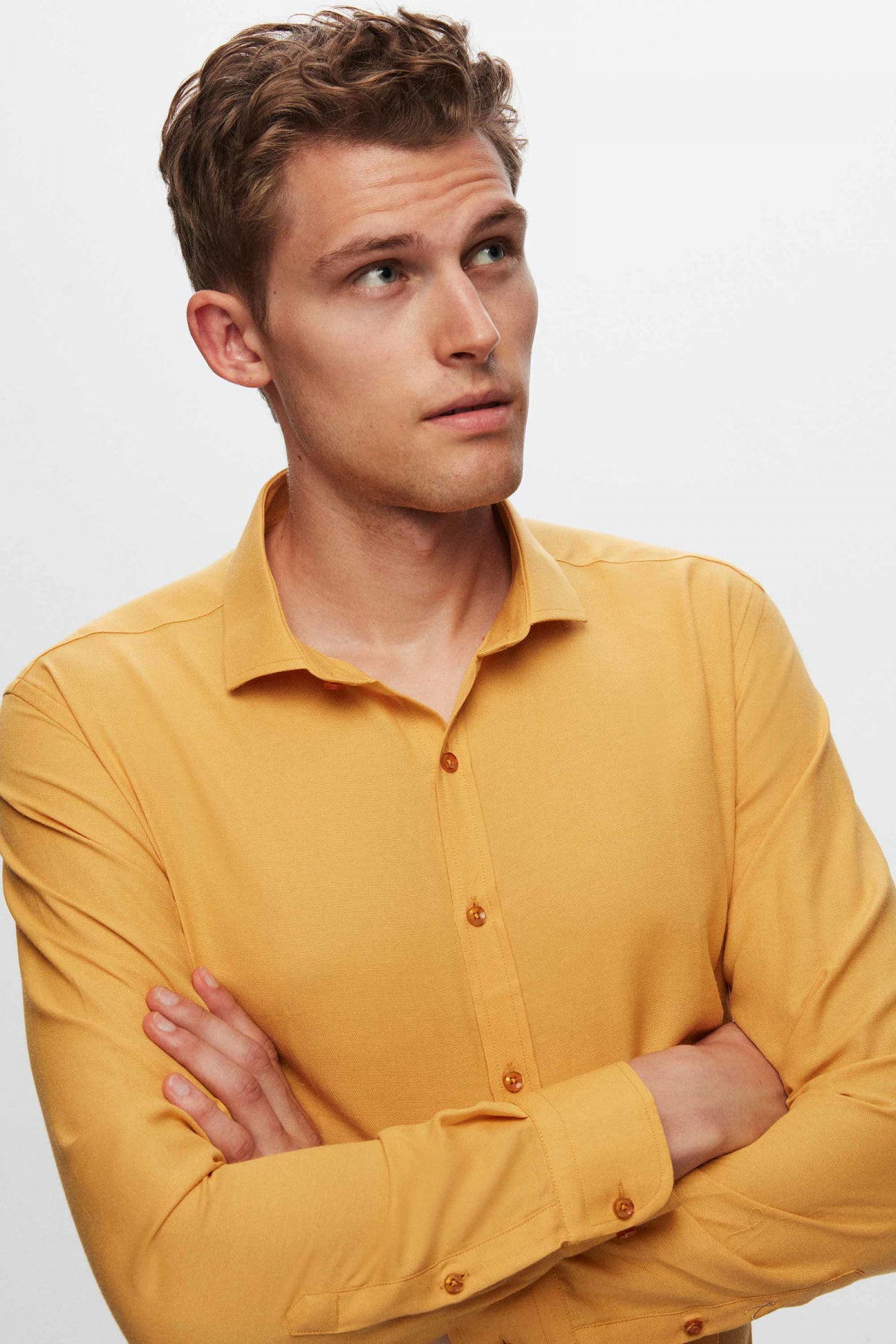 CAMASA SLIM FIT TWN  - Muștar