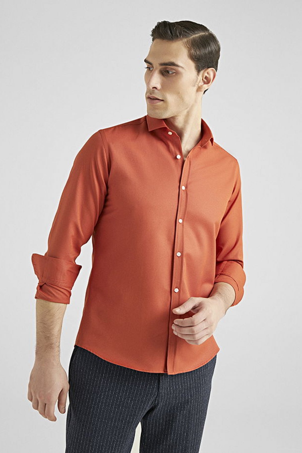 CAMASA SLIM FIT TWN  - Portocaliu
