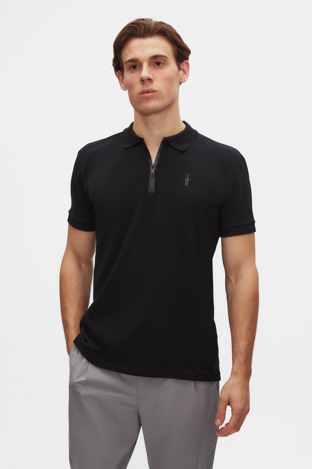 TRICOU TWN SLIM FIT  - Negru