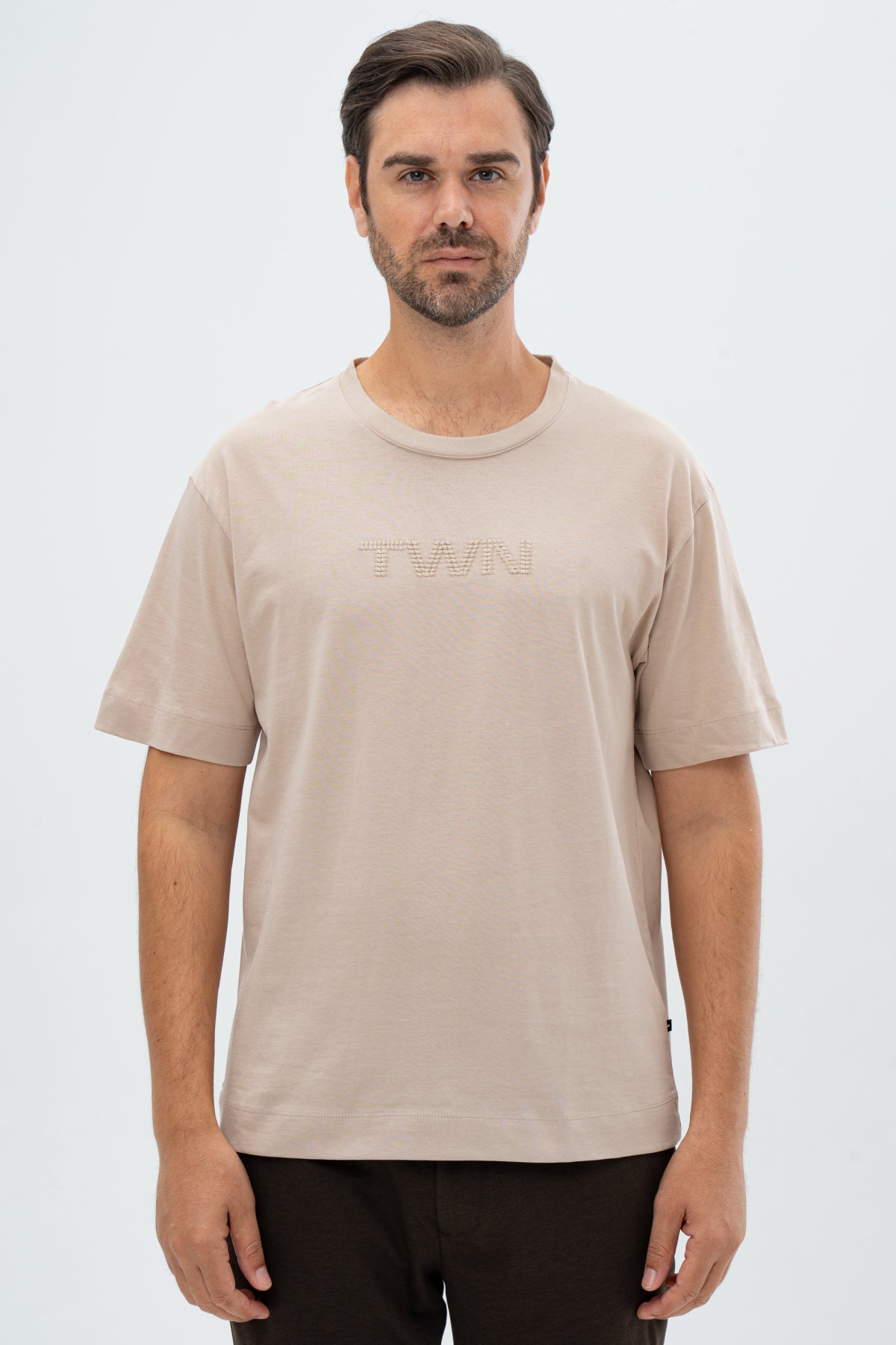 TRICOU RELAXED FIT TWN  - Bej
