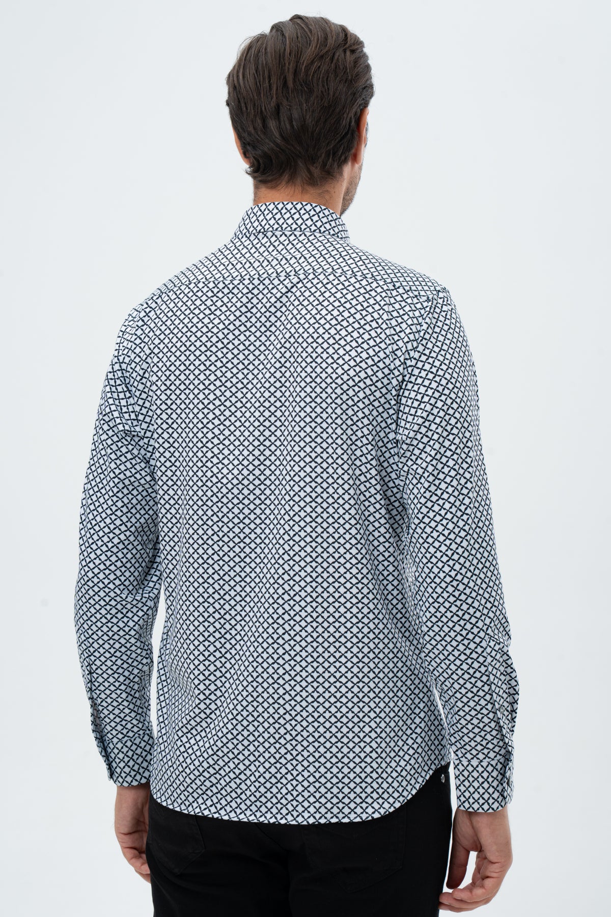 CAMASA SLIM FIT TWN  - Alb