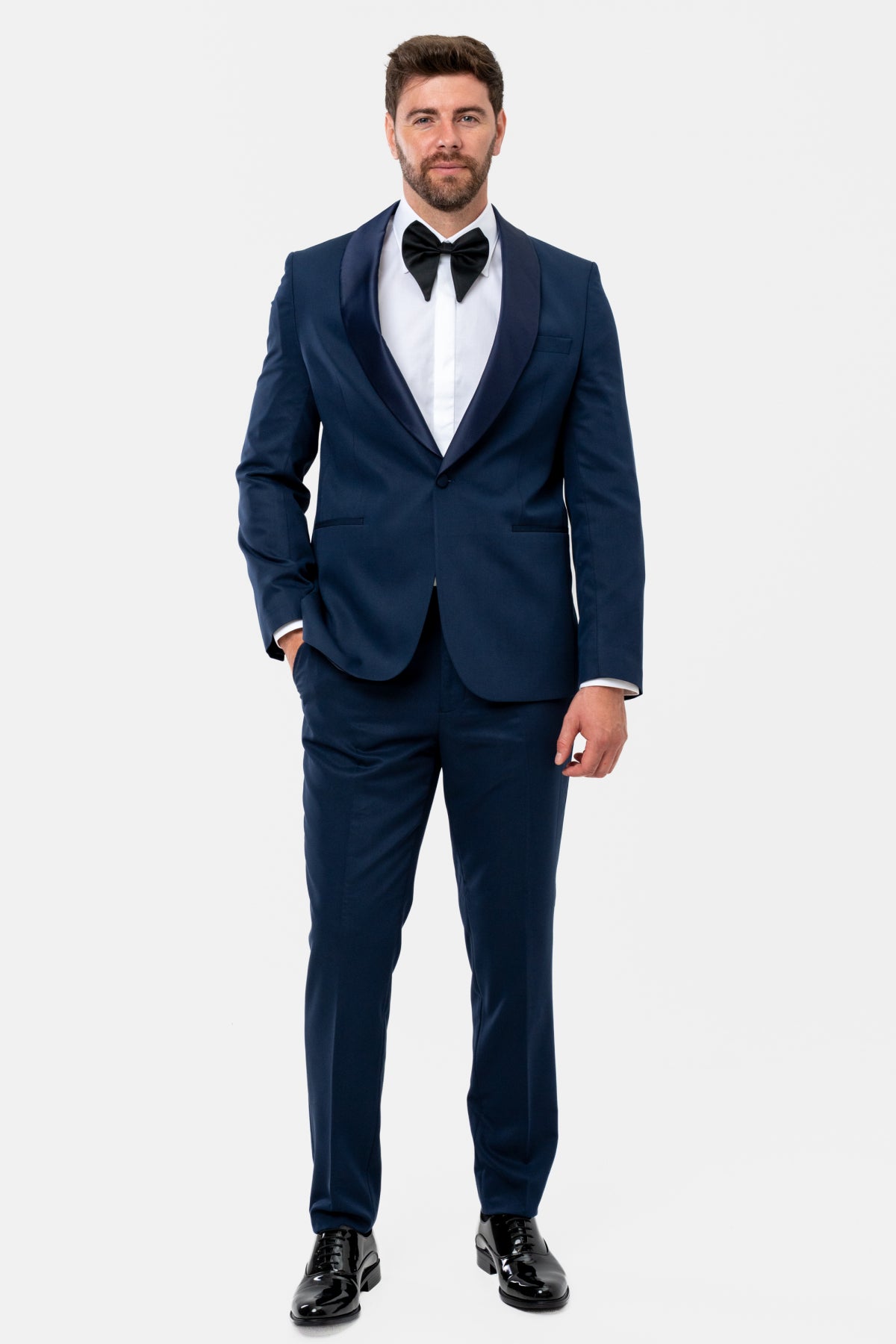 COSTUM CEREMONIE SLIM FIT TWN  - Bleumarin