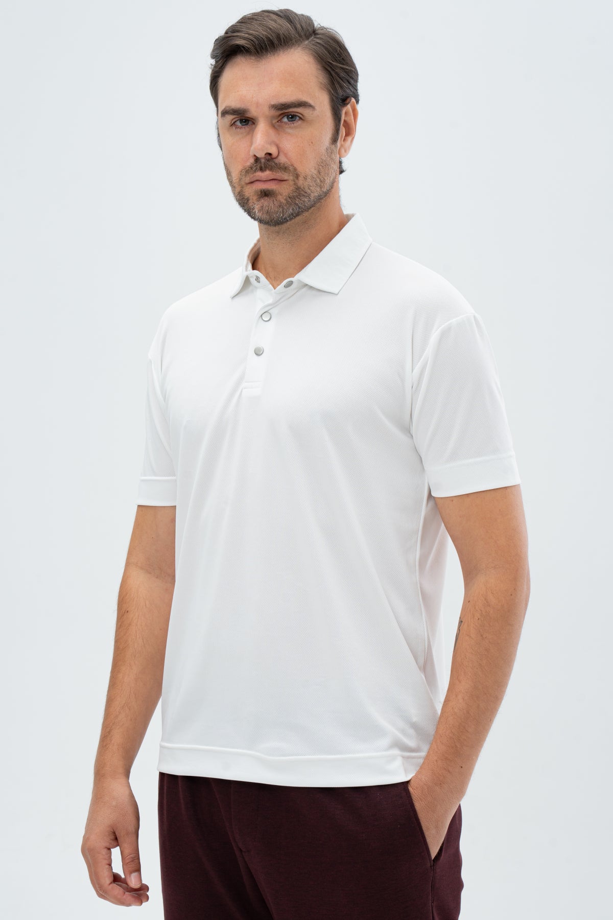 TRICOU SLIM FIT TWN  - Ecru