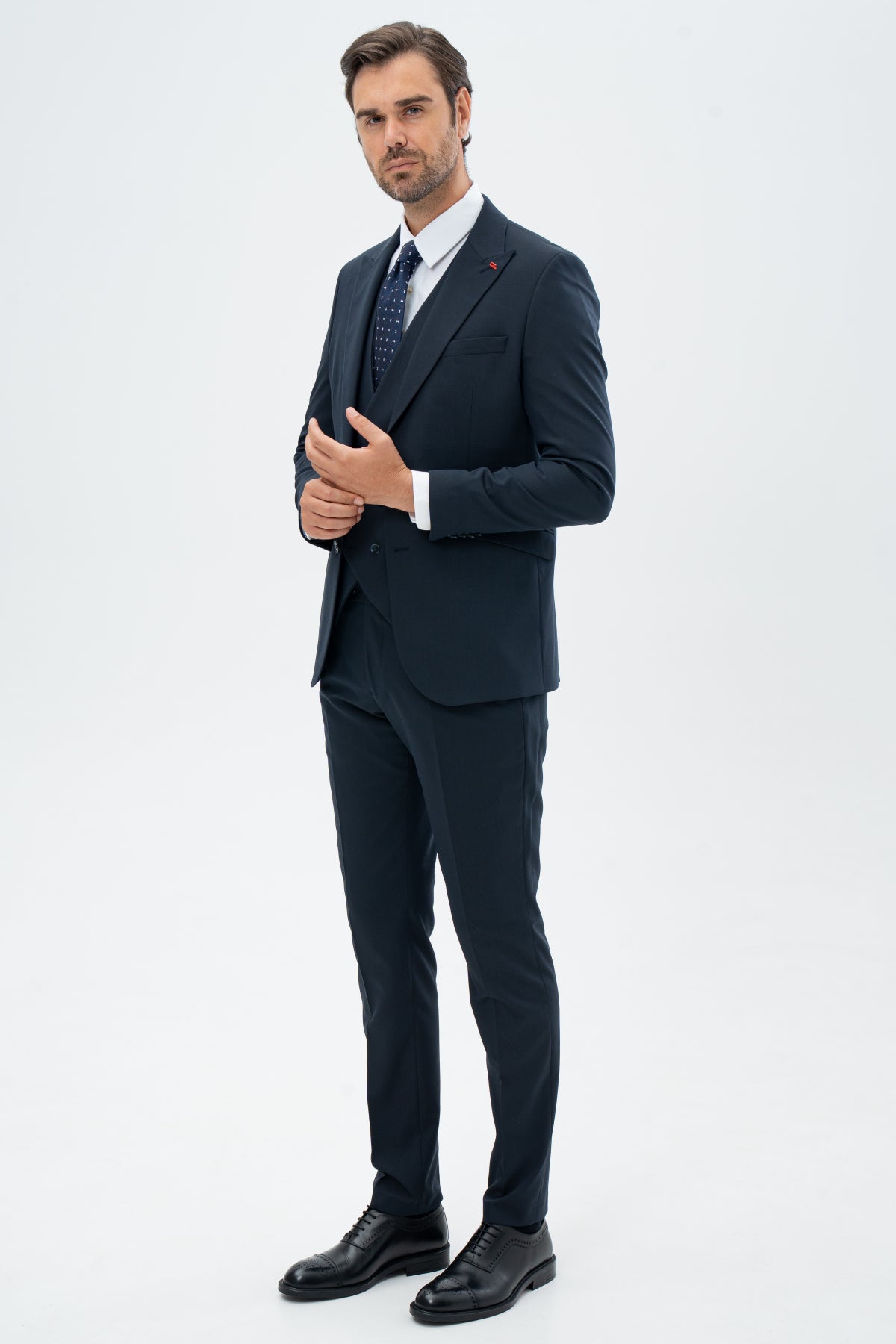 COSTUM CU VESTA SLIM FIT TWN  - Bleumarin