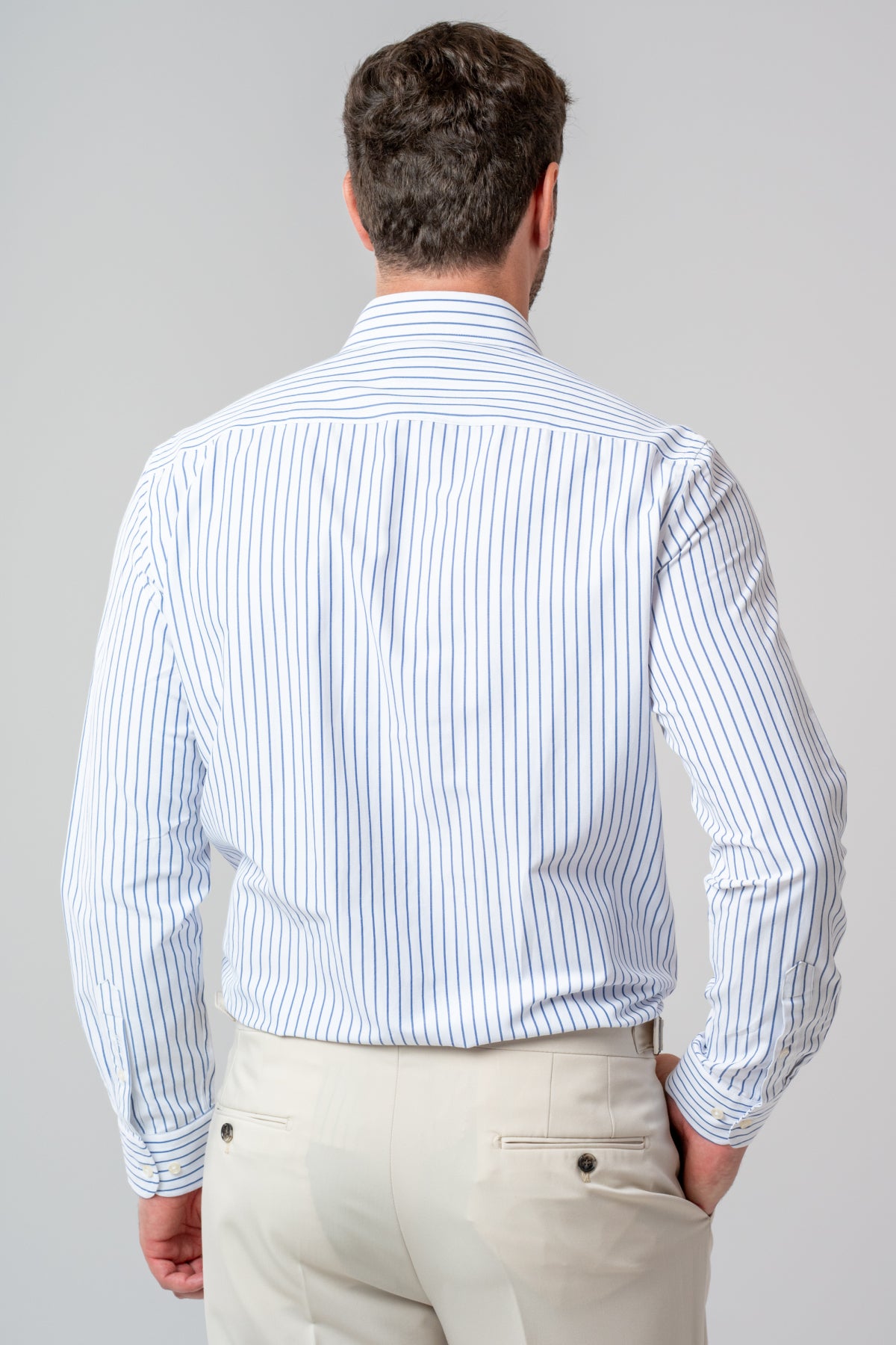 CAMASA SLIM FIT TWN  - Alb