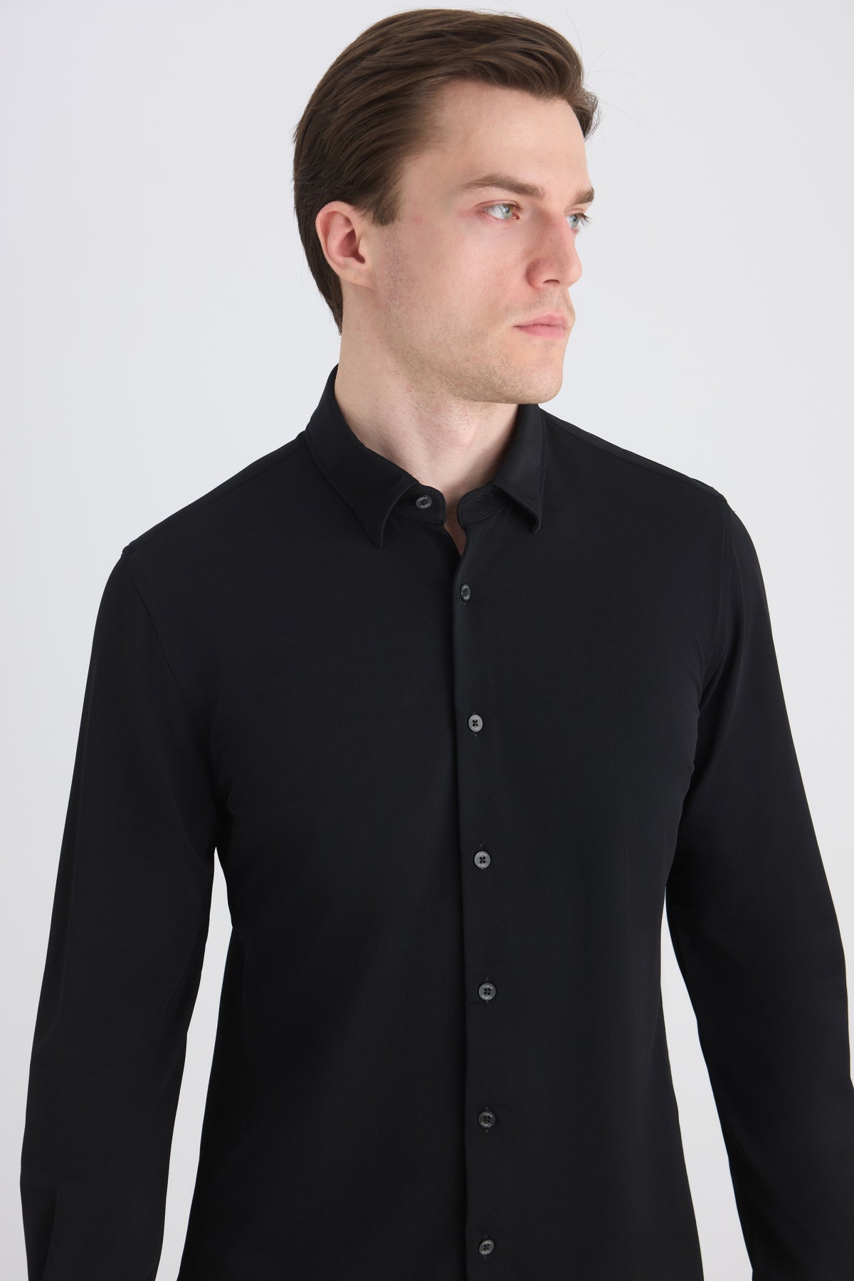 CAMASA SLIM FIT TWN  - Negru