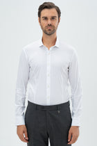 CAMASA SLIM FIT TWN  - Alb