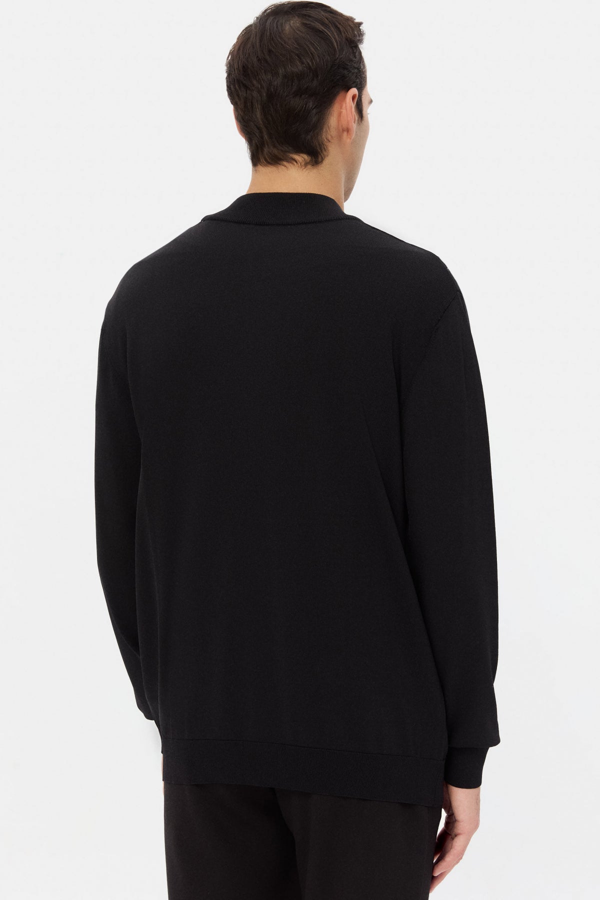 PULOVER SLIM FIT TWN  - Negru