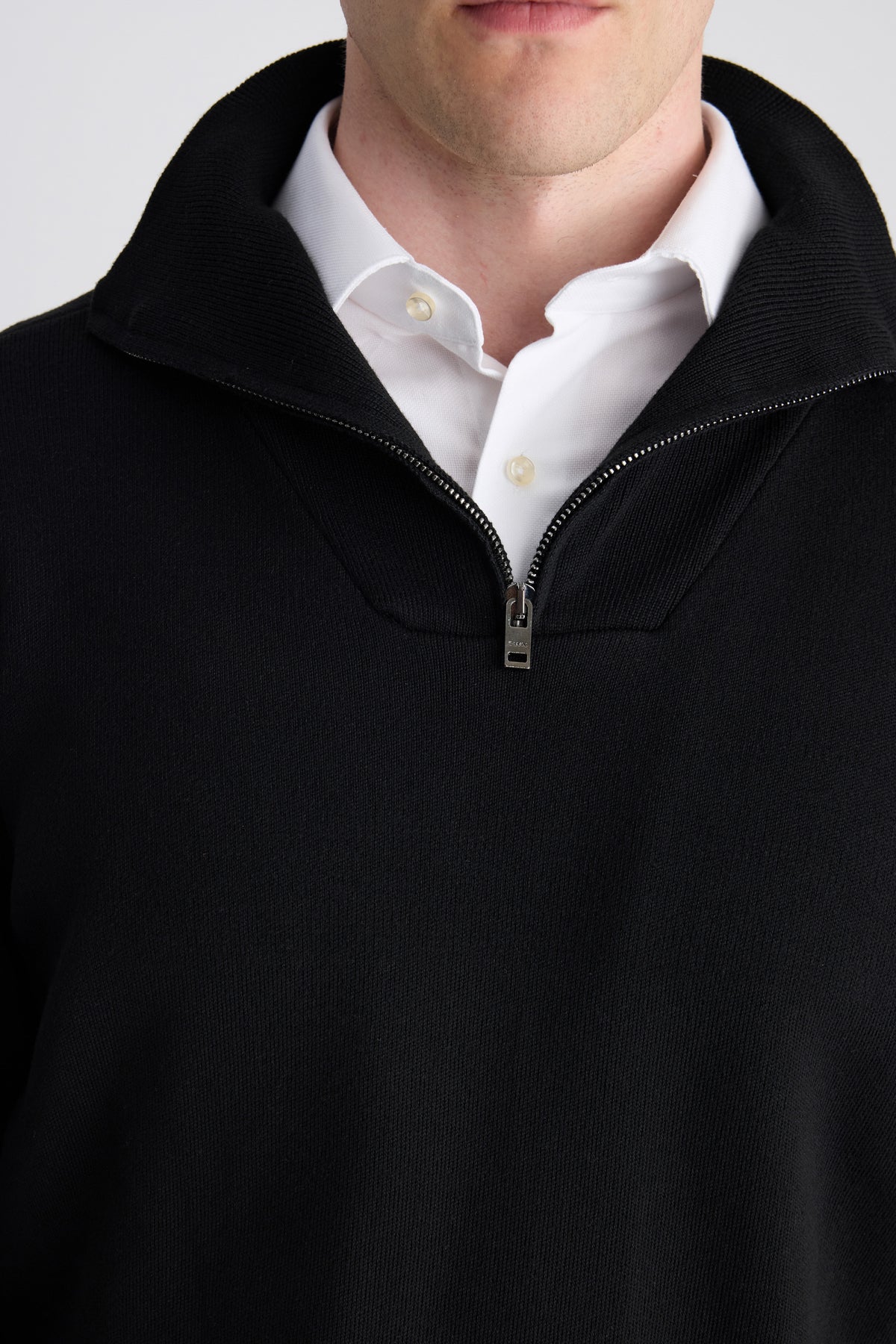 PULOVER SLIM FIT TWN  - Negru