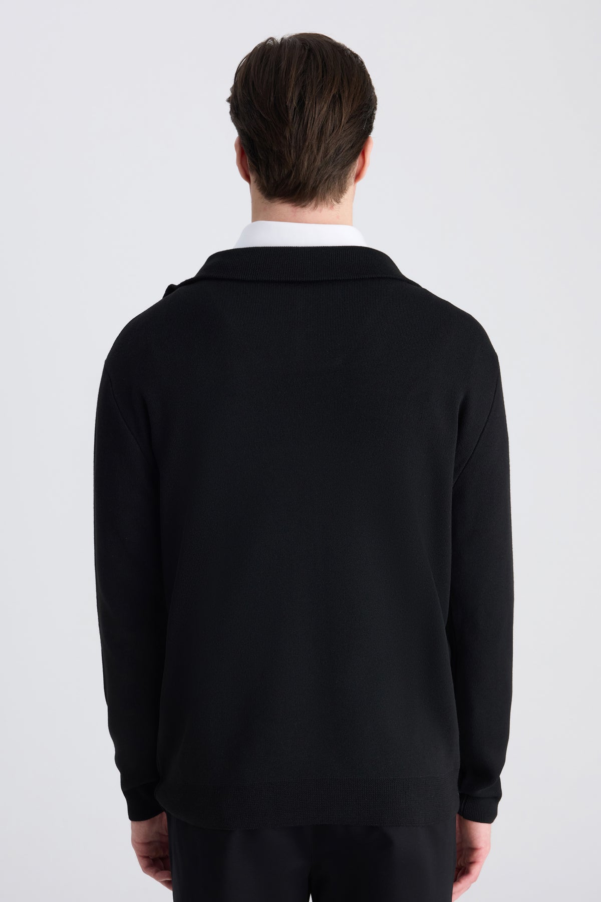 PULOVER SLIM FIT TWN  - Negru