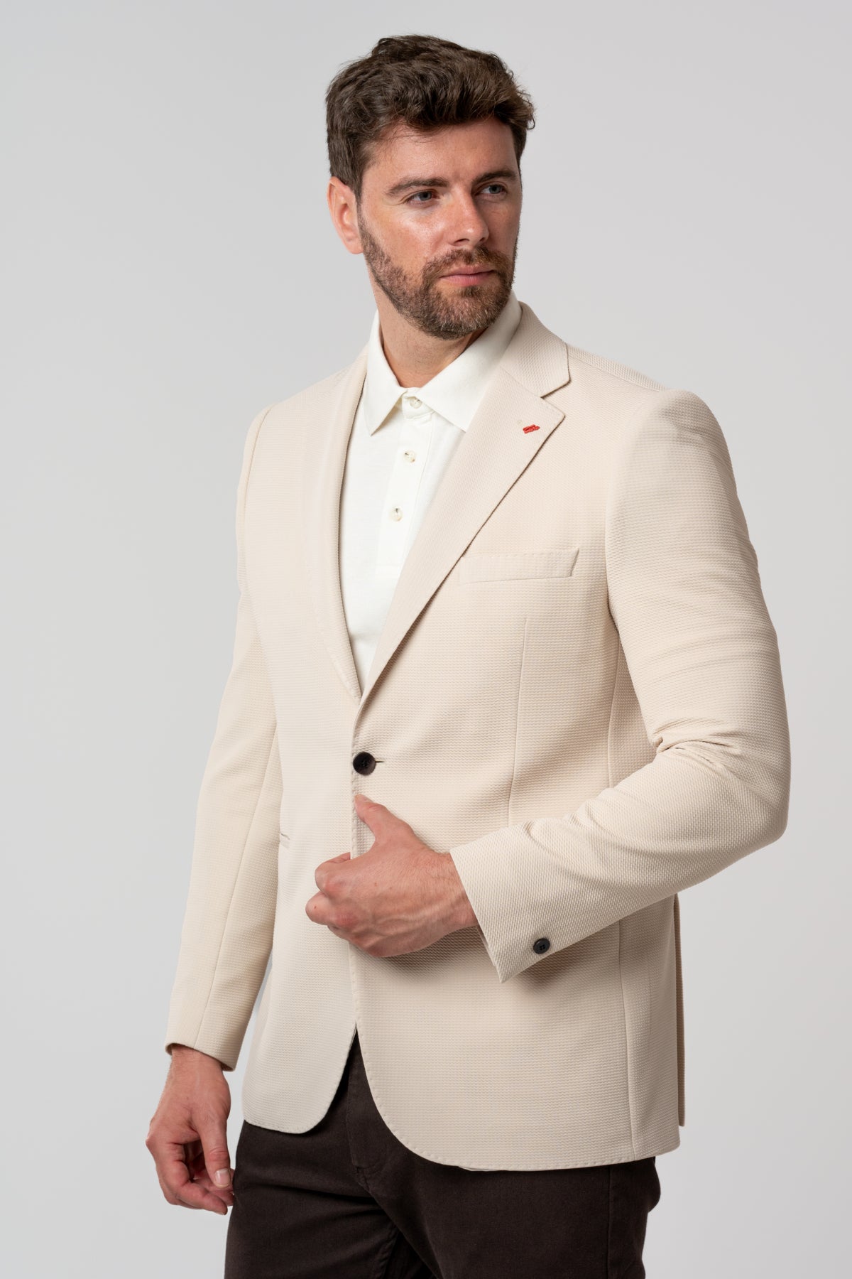 SACOU SLIM FIT TWN  - Bej
