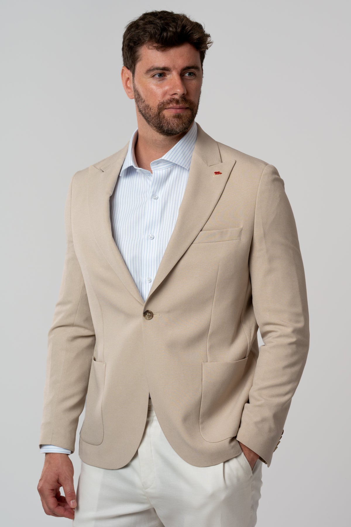 SACOU SLIM FIT TWN  - Bej