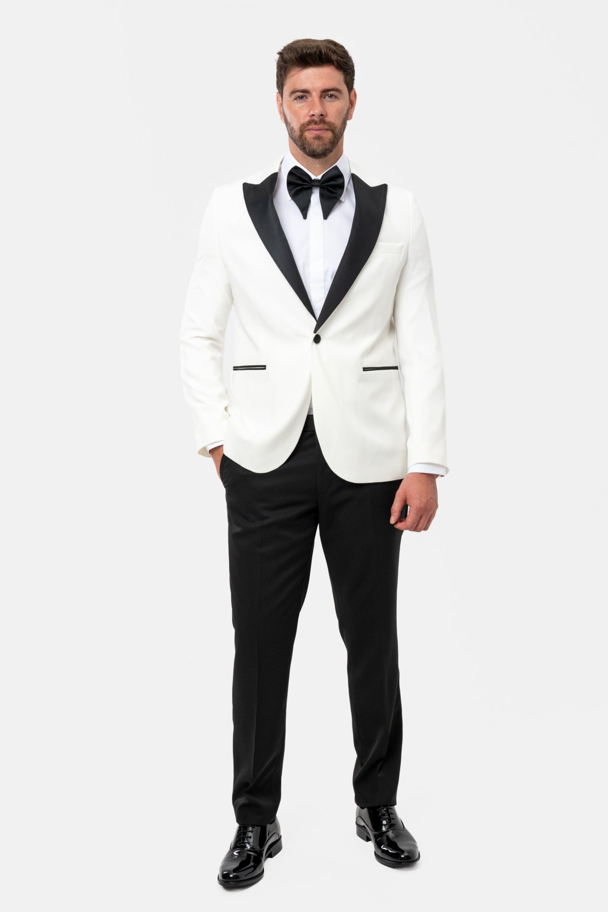 COSTUM CEREMONIE SLIM FIT TWN  - Alb