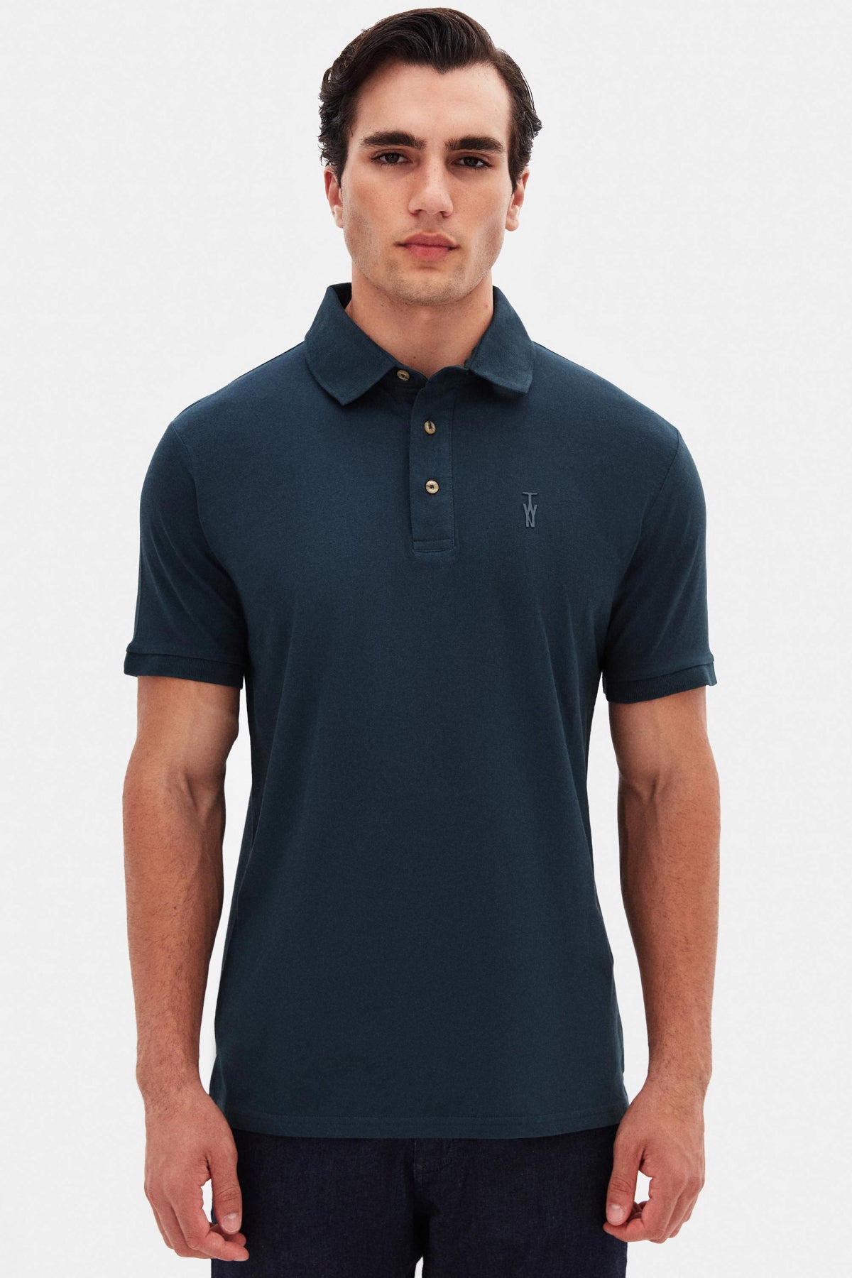 TRICOU SLIM FIT TWN  - Turcoaz