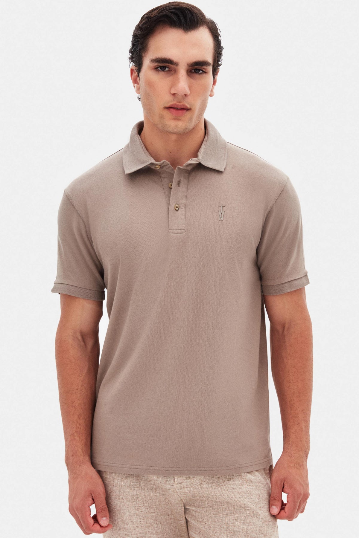 TRICOU SLIM FIT TWN  - Bej
