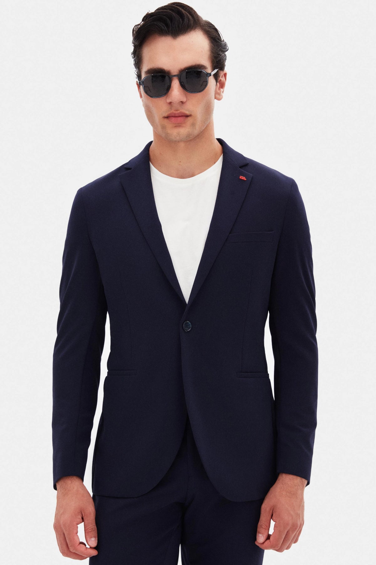 COSTUM CASUAL SLIM FIT TWN  - Bleumarin