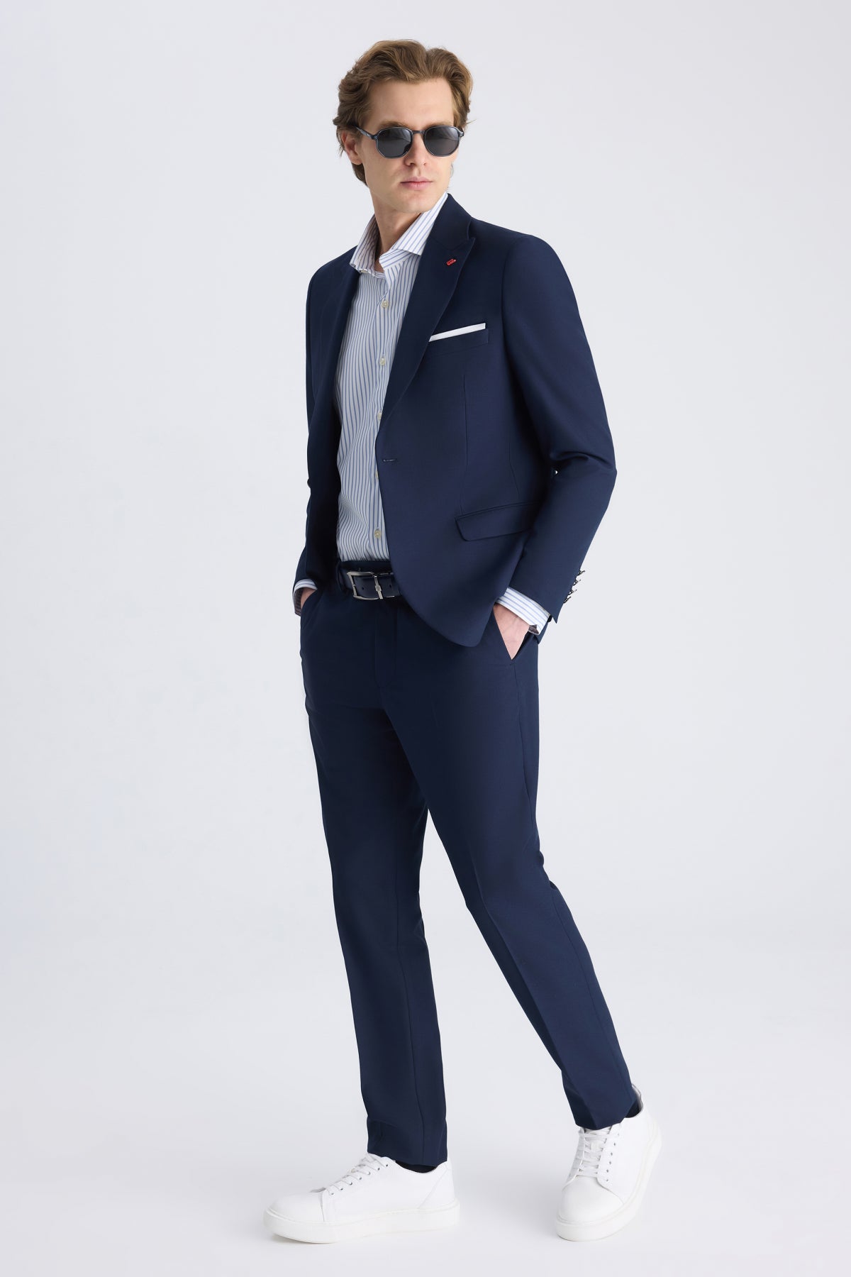 COSTUM SLIM FIT TWN  - Bleumarin
