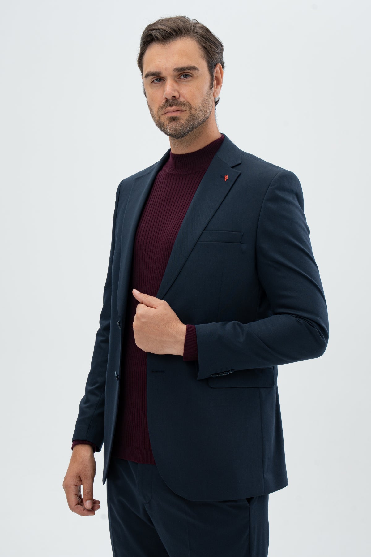 COSTUM SLIM FIT TWN  - Bleumarin