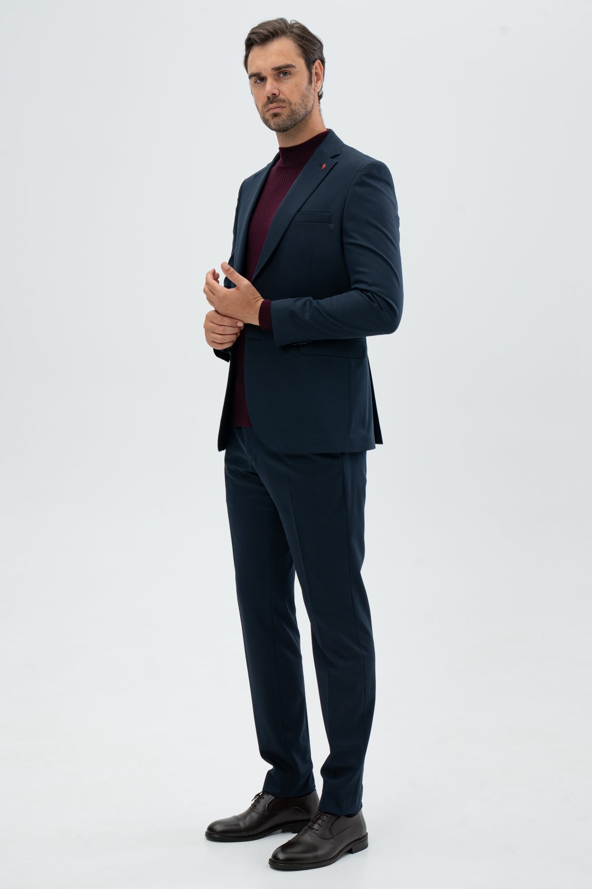 COSTUM SLIM FIT TWN  - Bleumarin