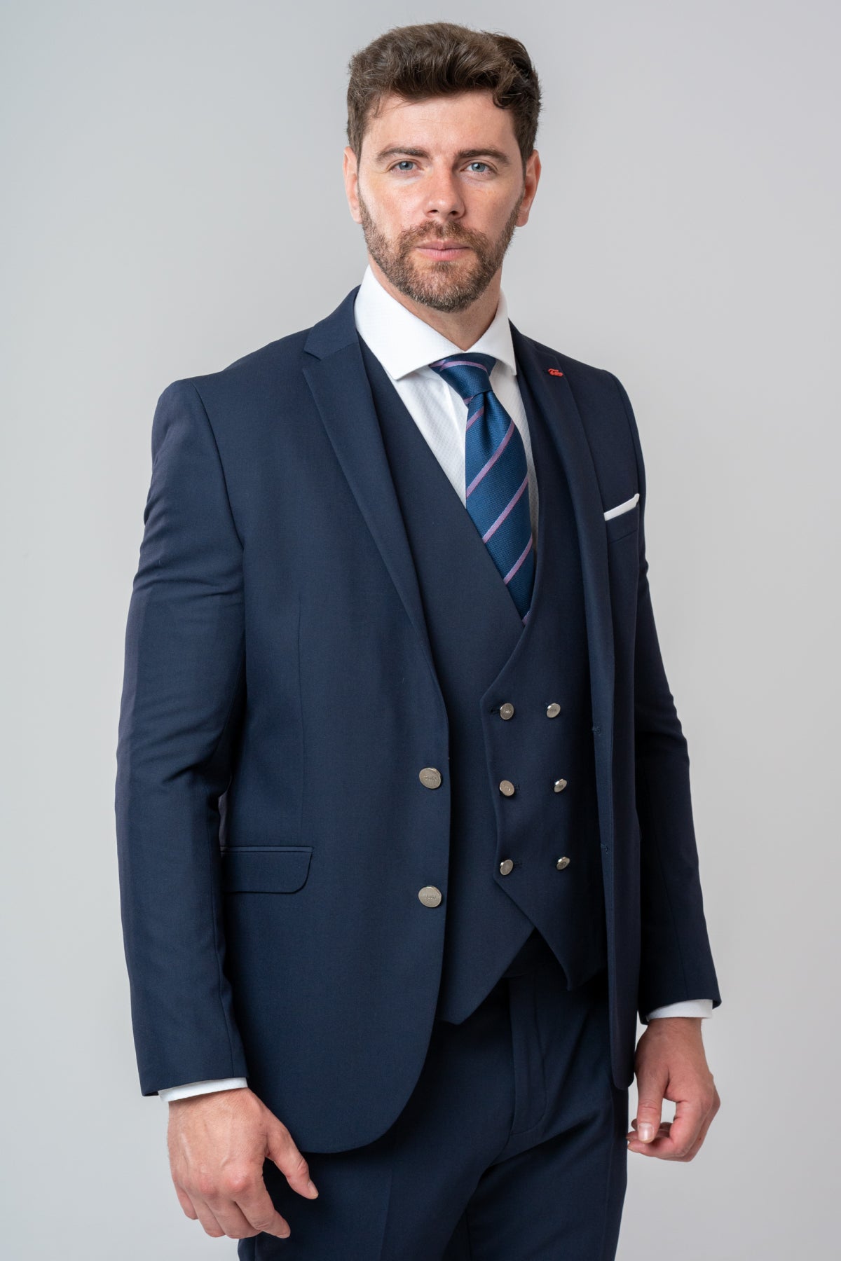 COSTUM CU VESTA SLIM FIT TWN  - Bleumarin