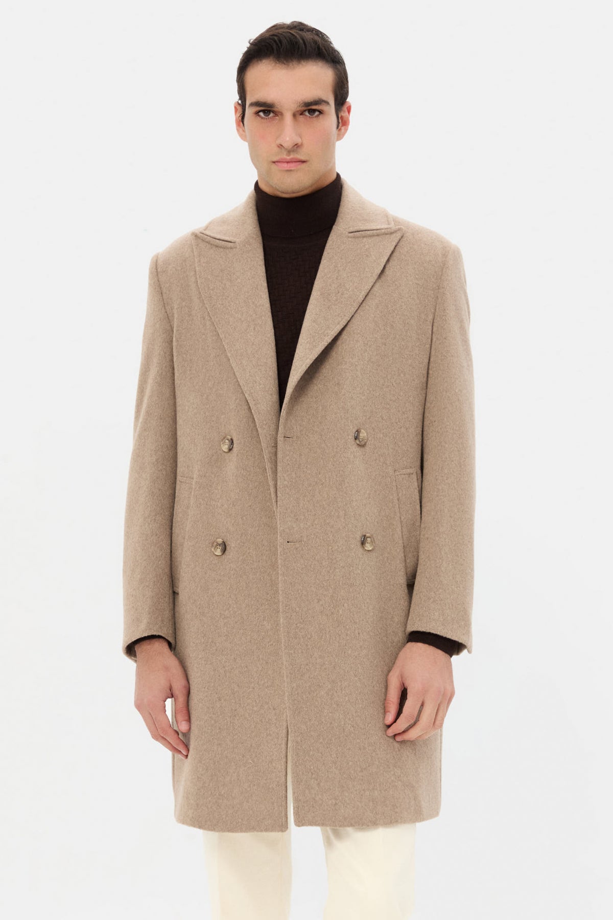 PALTON SLIM FIT TWN  - Bej