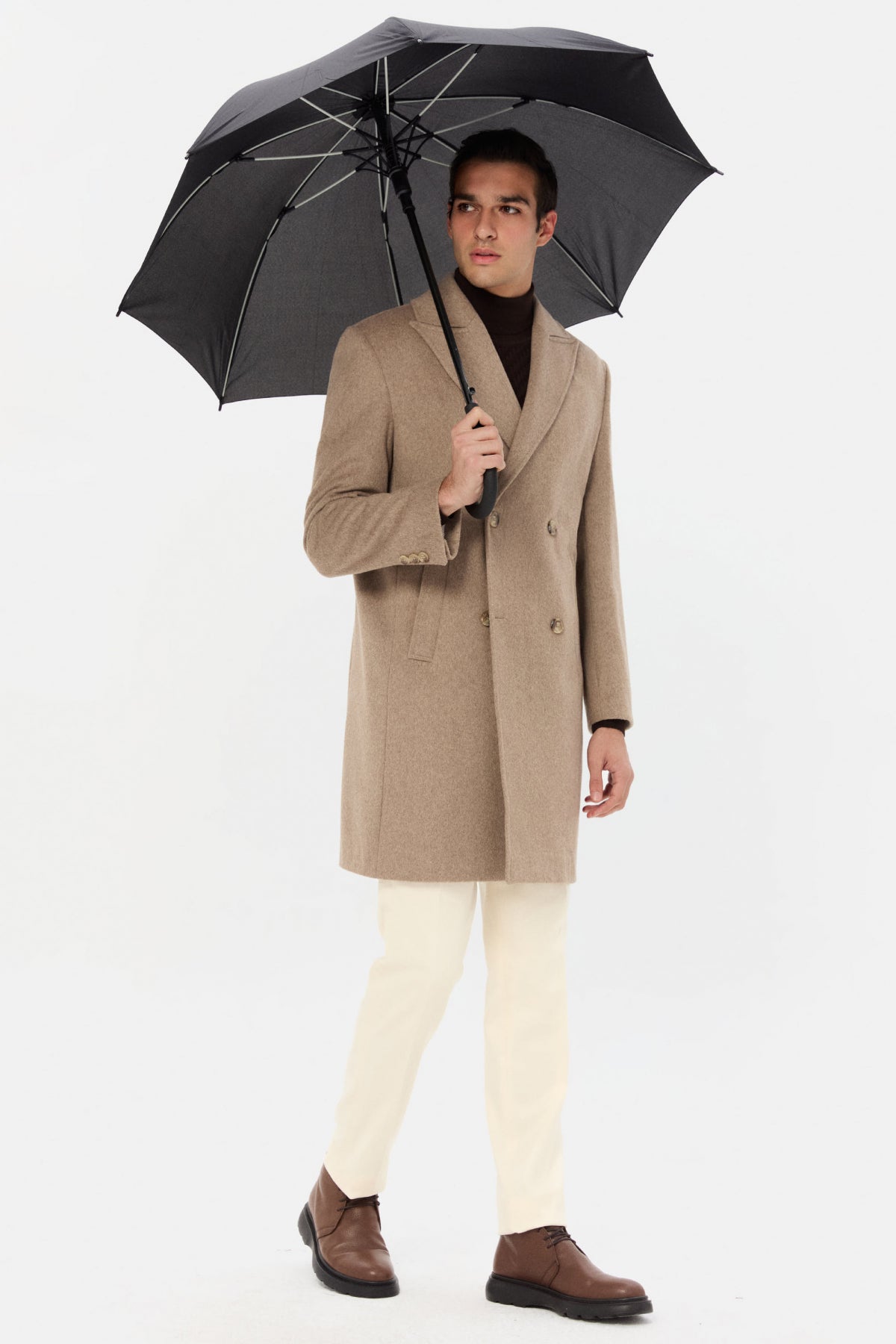 PALTON SLIM FIT TWN  - Bej