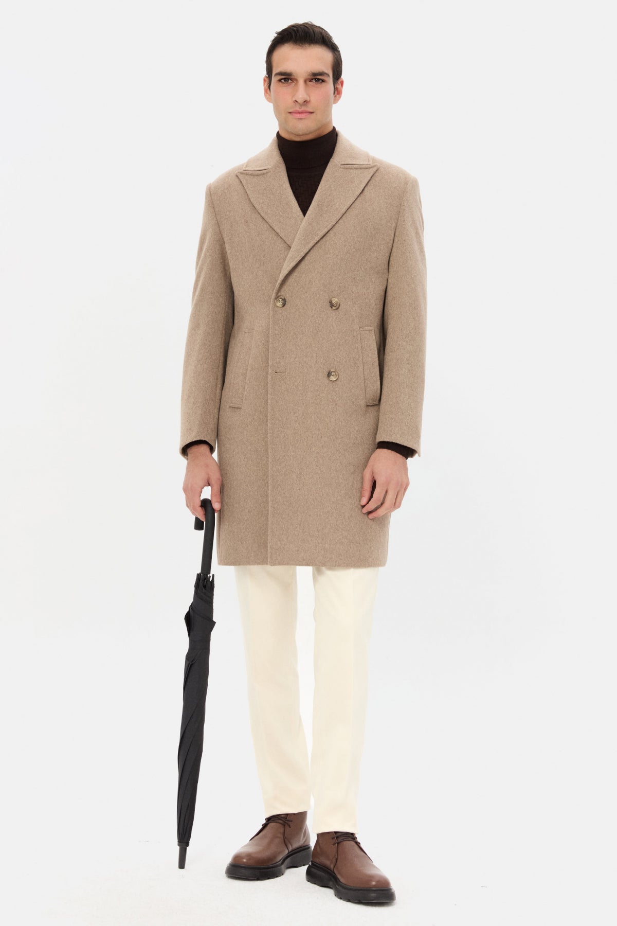 PALTON SLIM FIT TWN  - Bej