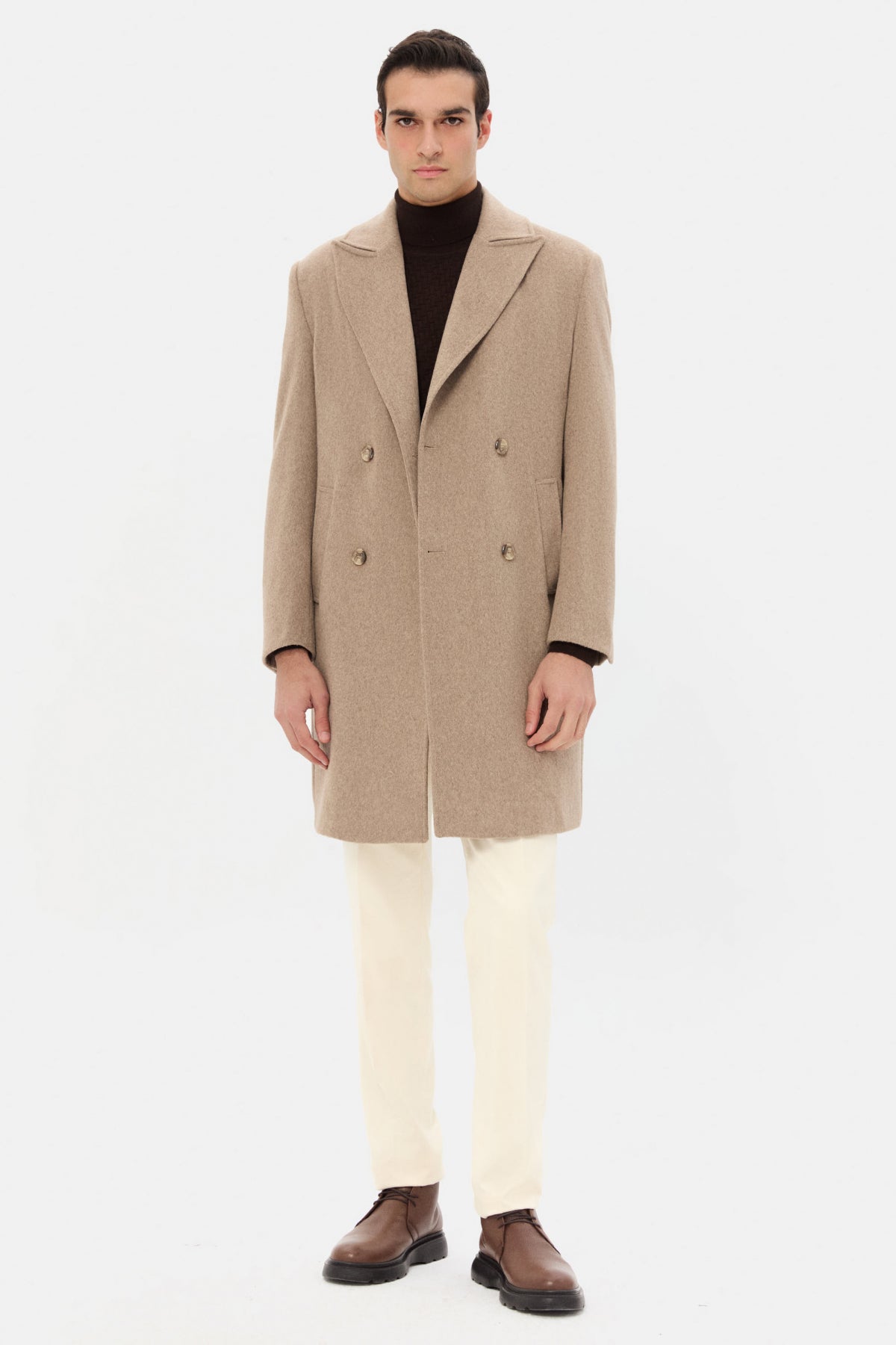 PALTON SLIM FIT TWN  - Bej