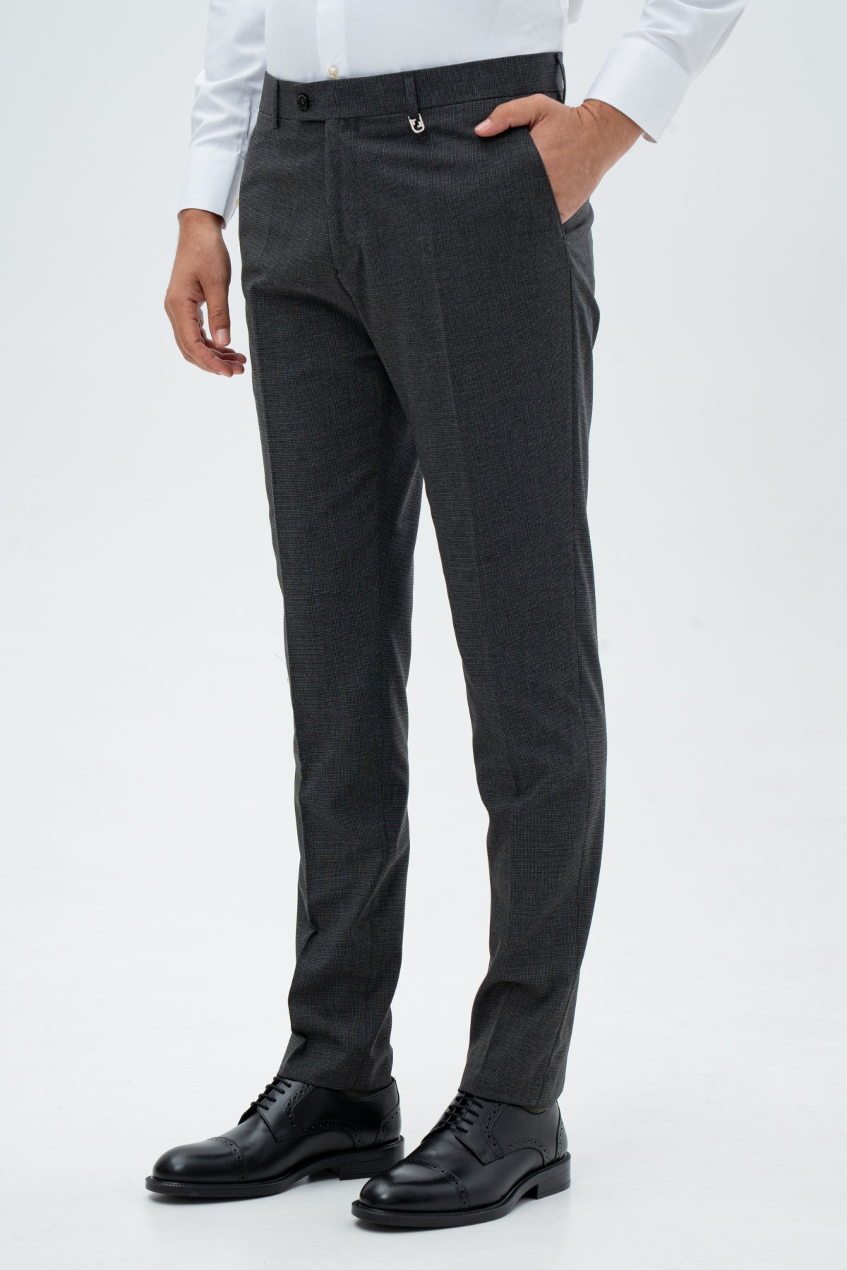 PANTALONI SLIM FIT TWN  - Antracit