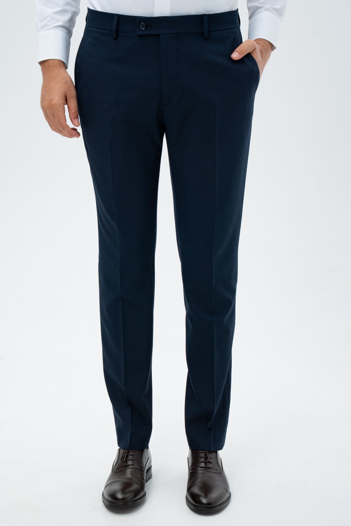 PANTALONI SLIM FIT TWN  - Bleumarin