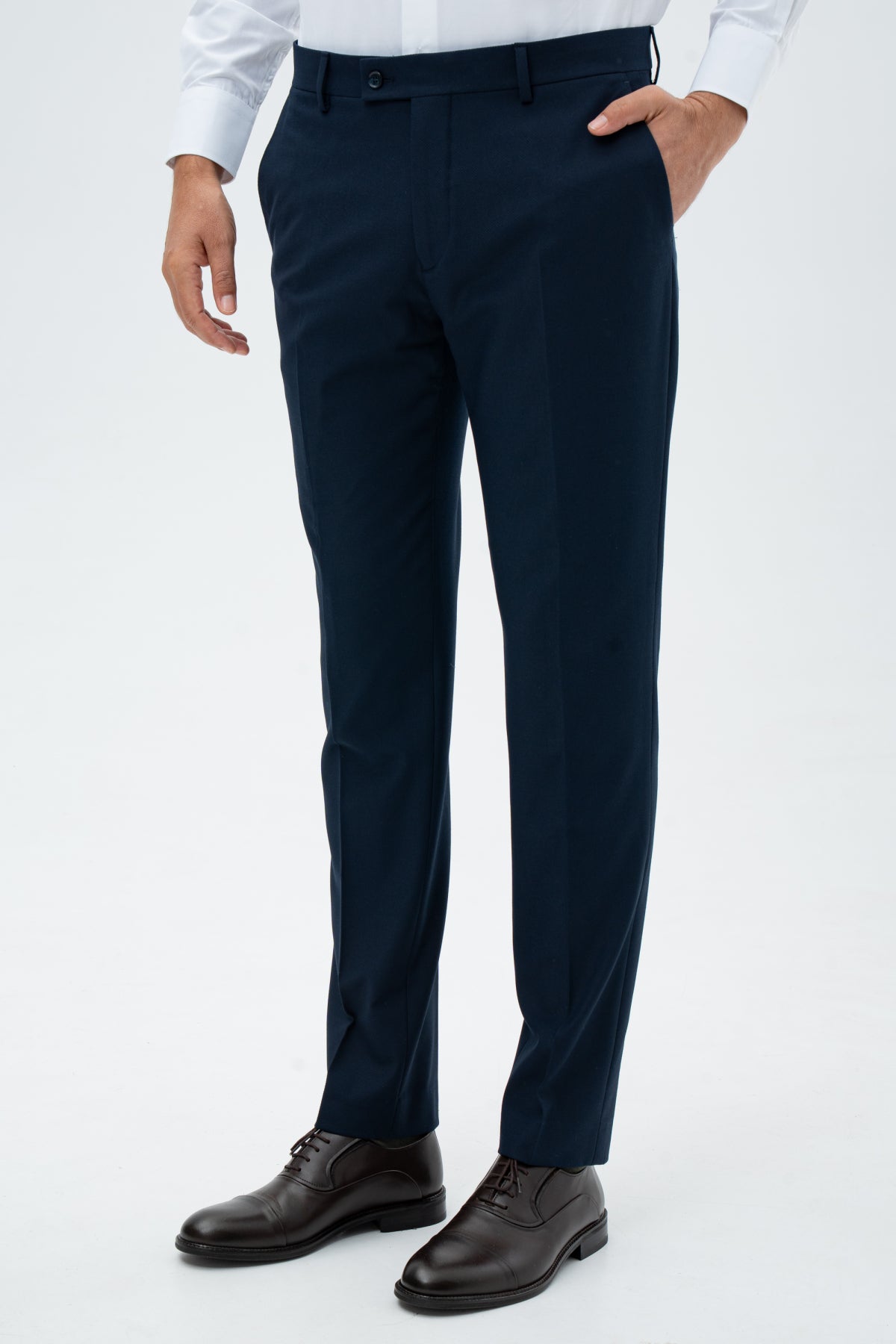 PANTALONI SLIM FIT TWN  - Bleumarin