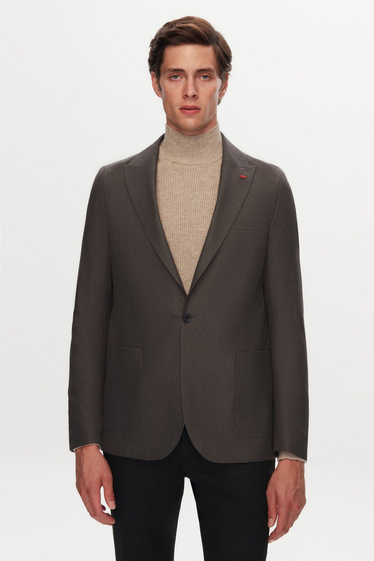 SACOU   SLIM FIT TWN  - Antracit