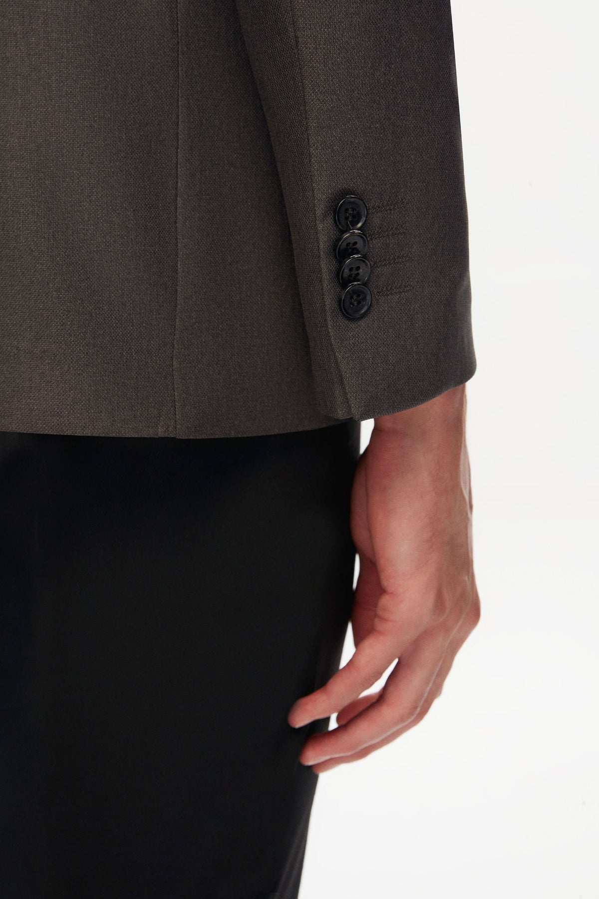 SACOU   SLIM FIT TWN  - Antracit