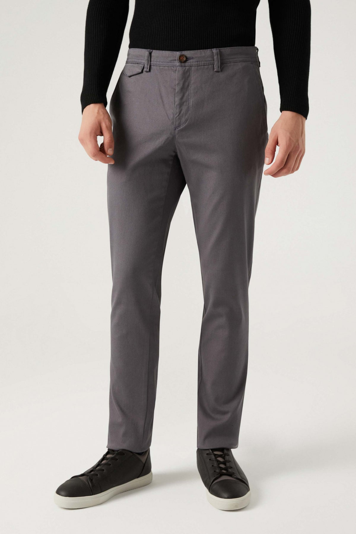 PANTALONI CHINO SLIM FIT TWN  - Antracit