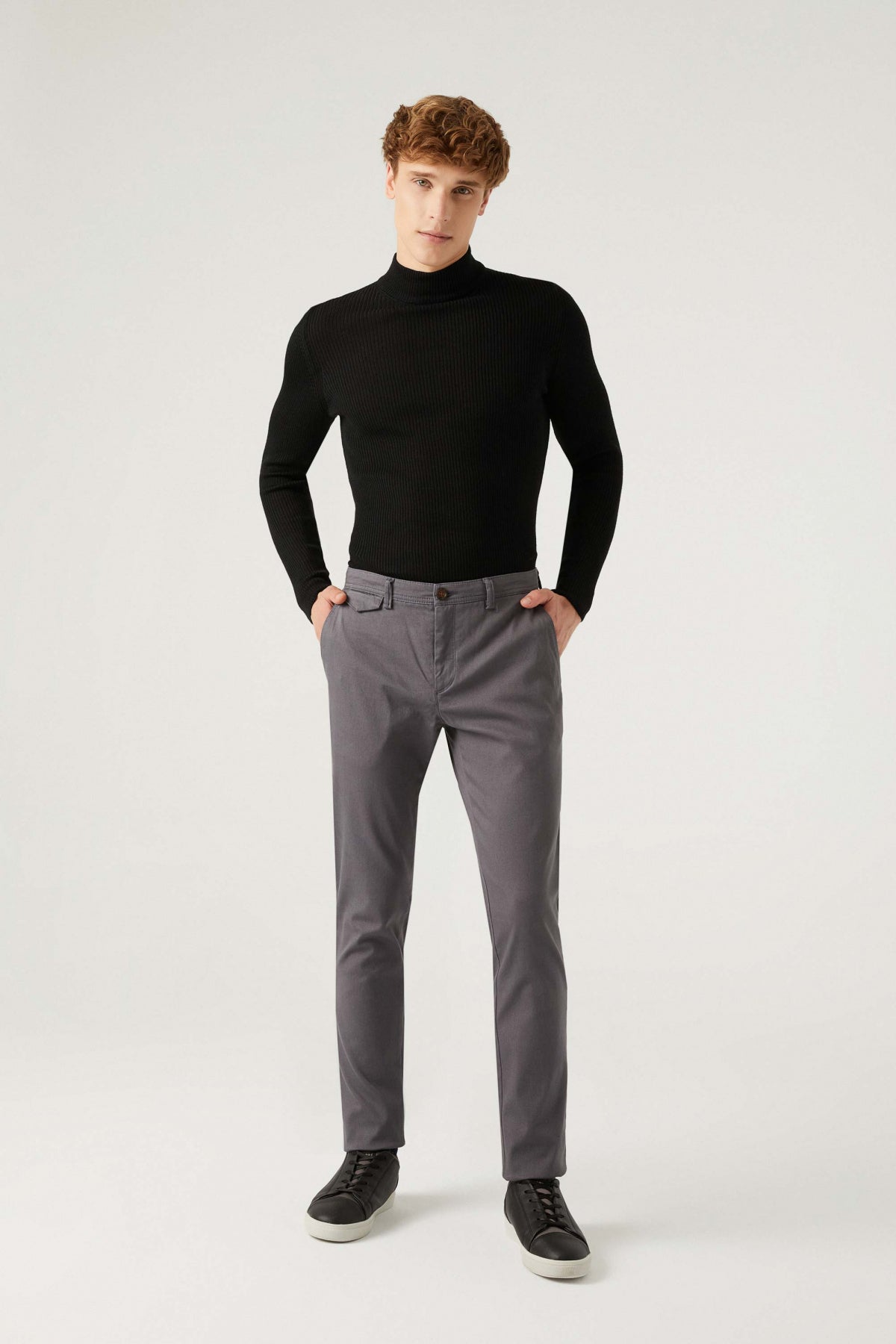 PANTALONI CHINO SLIM FIT TWN  - Antracit