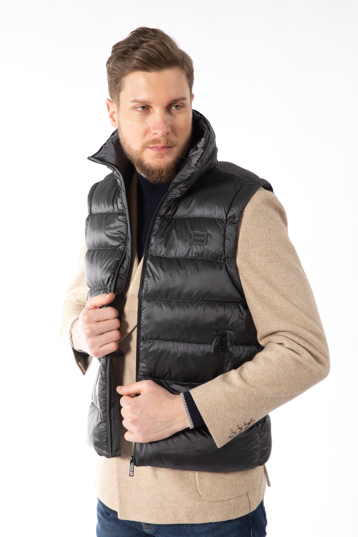 GEACA SLIM FIT TWN  - Antracit