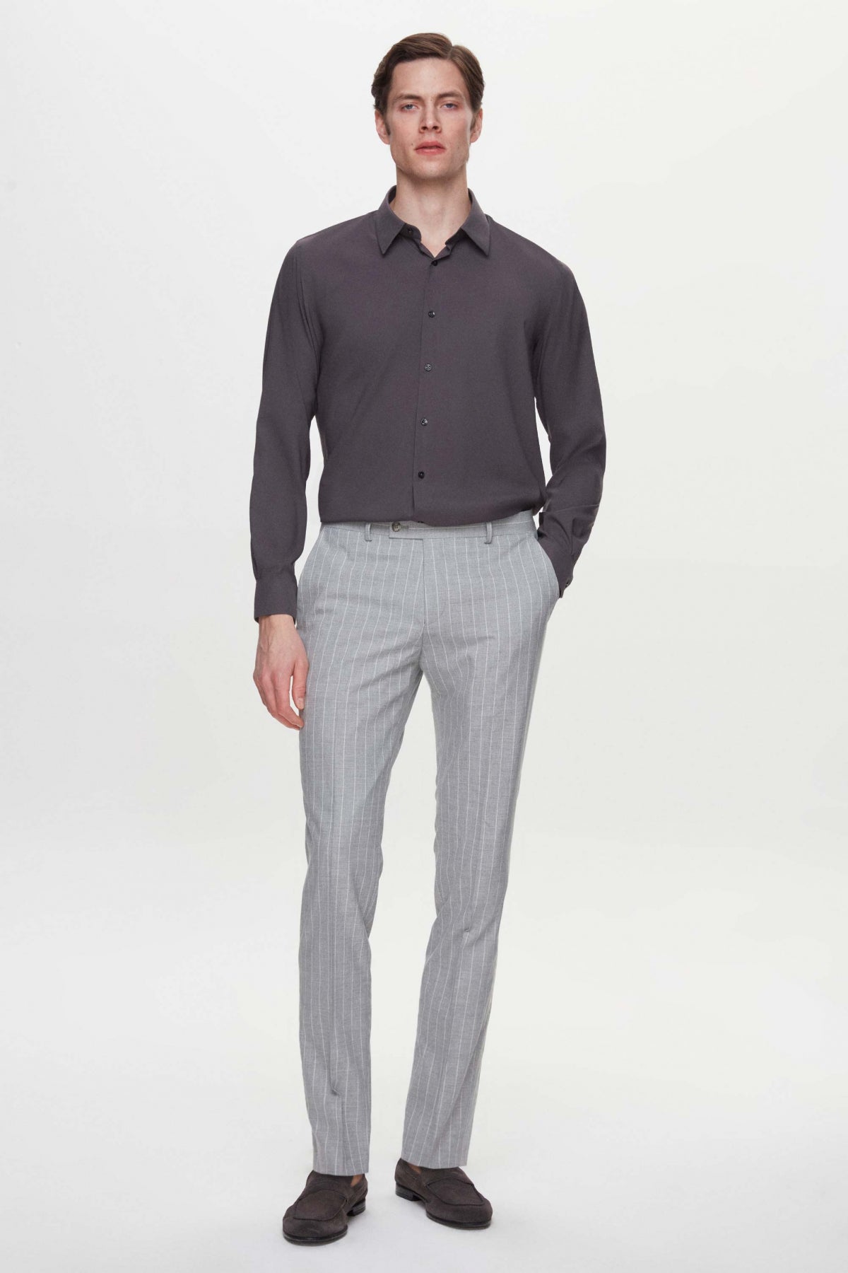 CAMASA SLIM FIT TWN  - Antracit