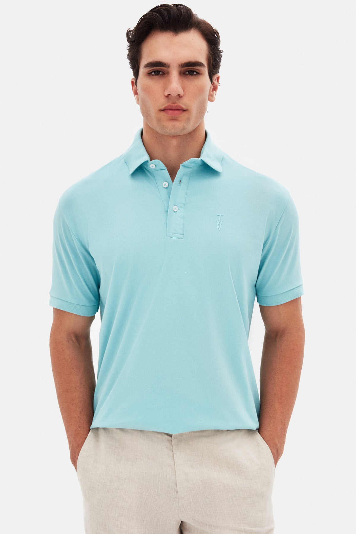 TRICOU SLIM FIT TWN  - Aqua