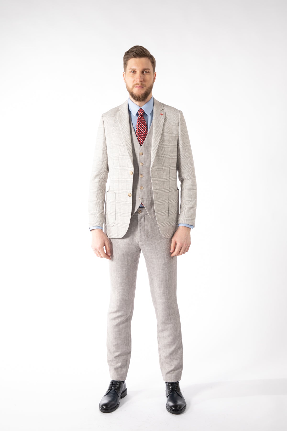 COSTUM SLIM FIT TWN  - Bej