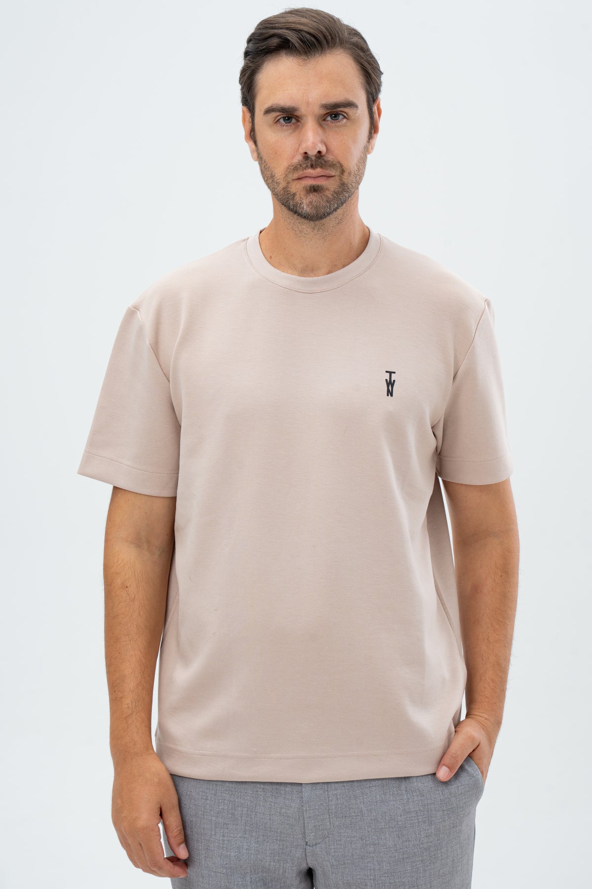 TRICOU RELAXED FIT TWN  - Bej