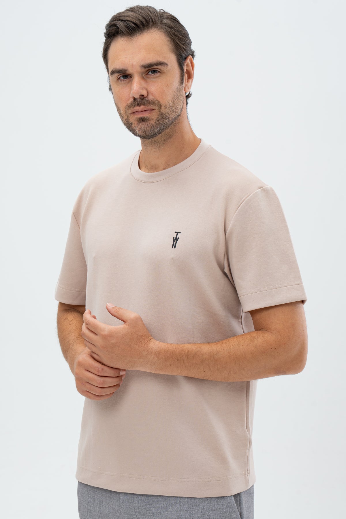 TRICOU RELAXED FIT TWN  - Bej